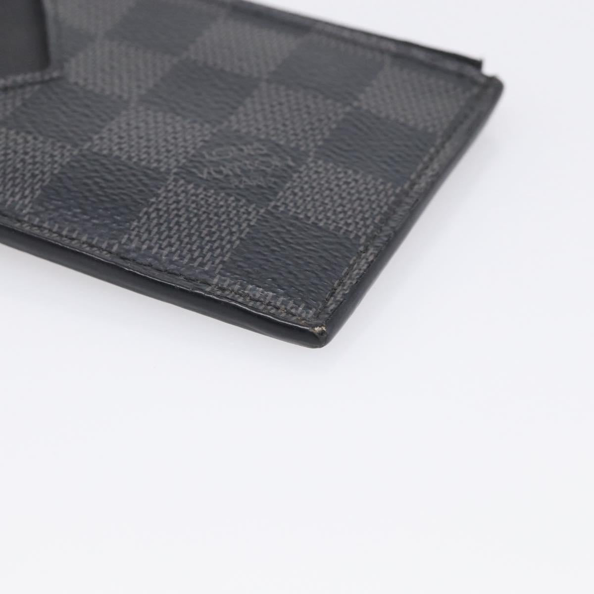 LOUIS VUITTON Damier Graphite Coin Card Holder Card Case N64038 LV Auth 215434A