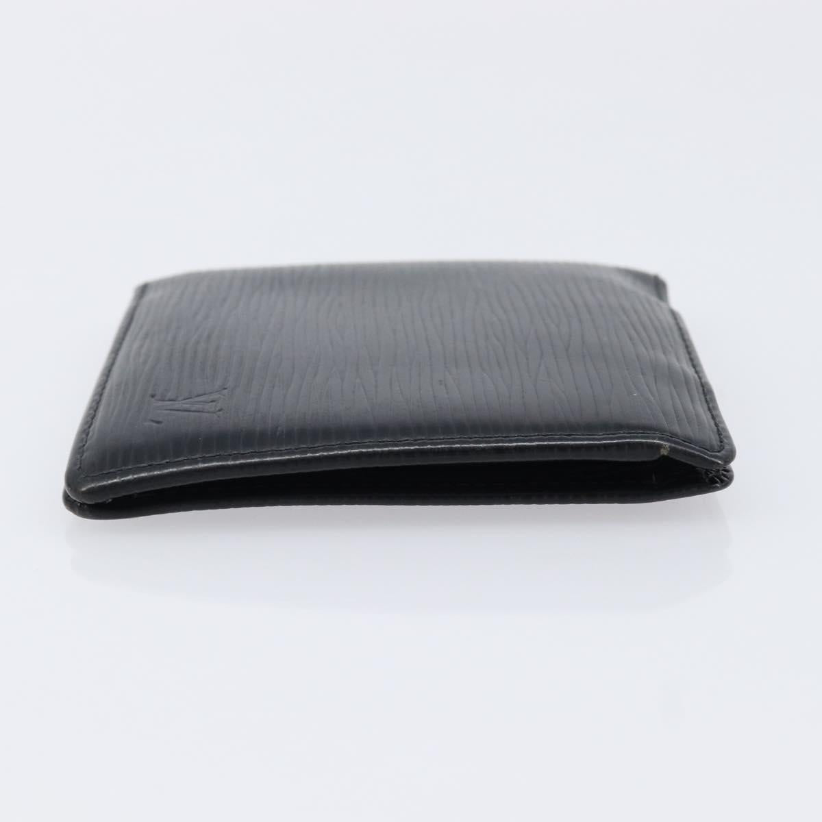 LOUIS VUITTON Epi Pouch 2 Set Black Brown LV Auth 215438