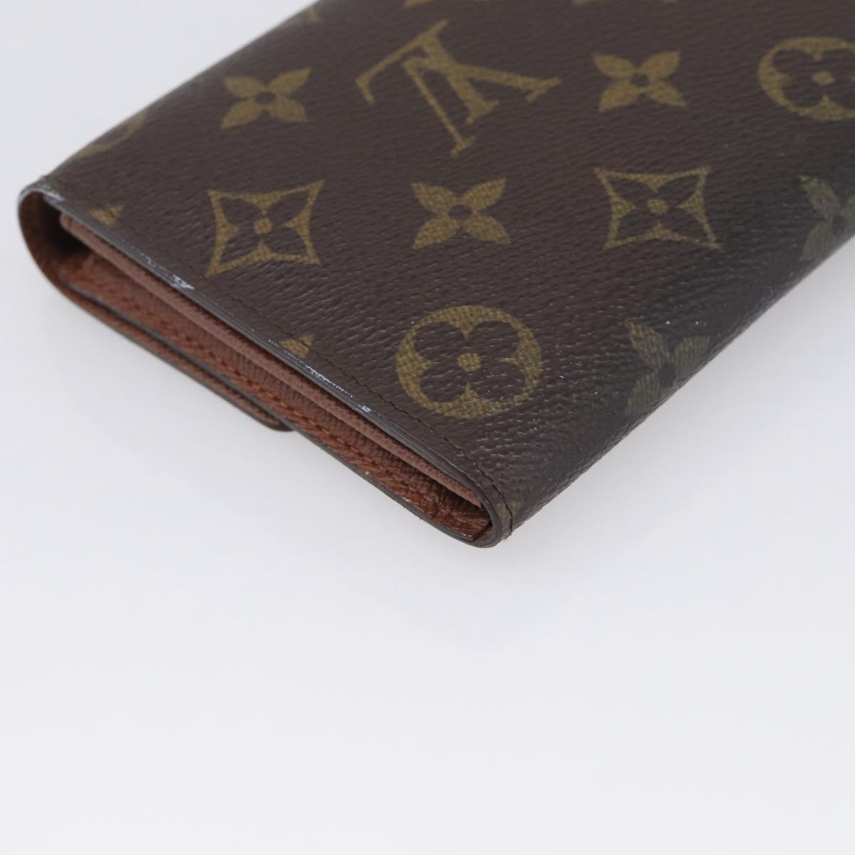 LOUIS VUITTON Monogram Portefeuille Sarah Long Wallet M61734 LV Auth 215535