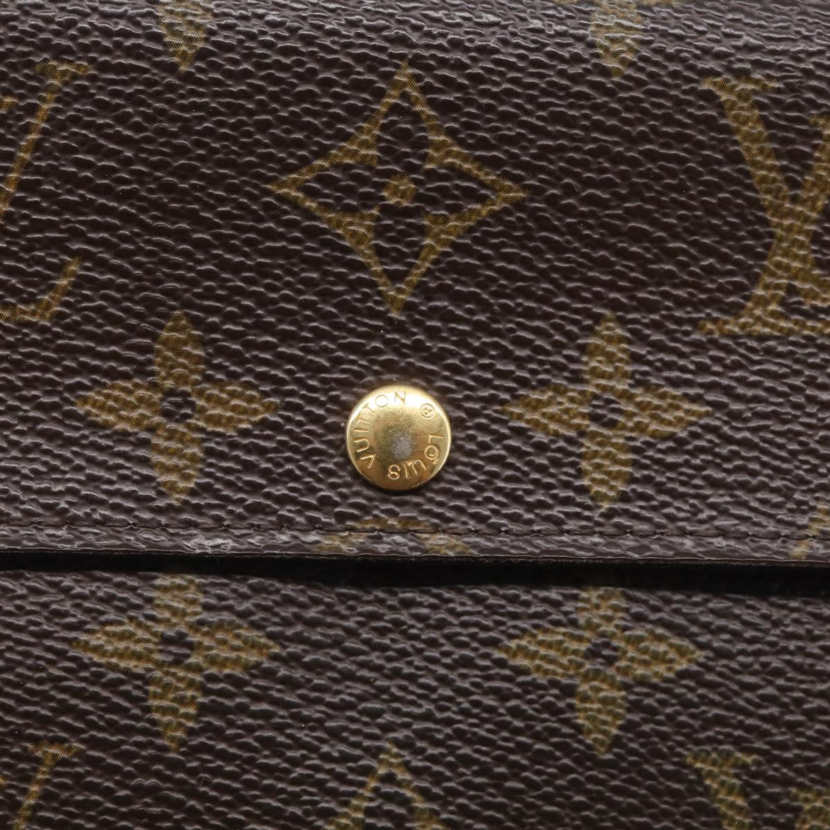 LOUIS VUITTON Monogram Portefeuille Sarah Long Wallet M61734 LV Auth 215535
