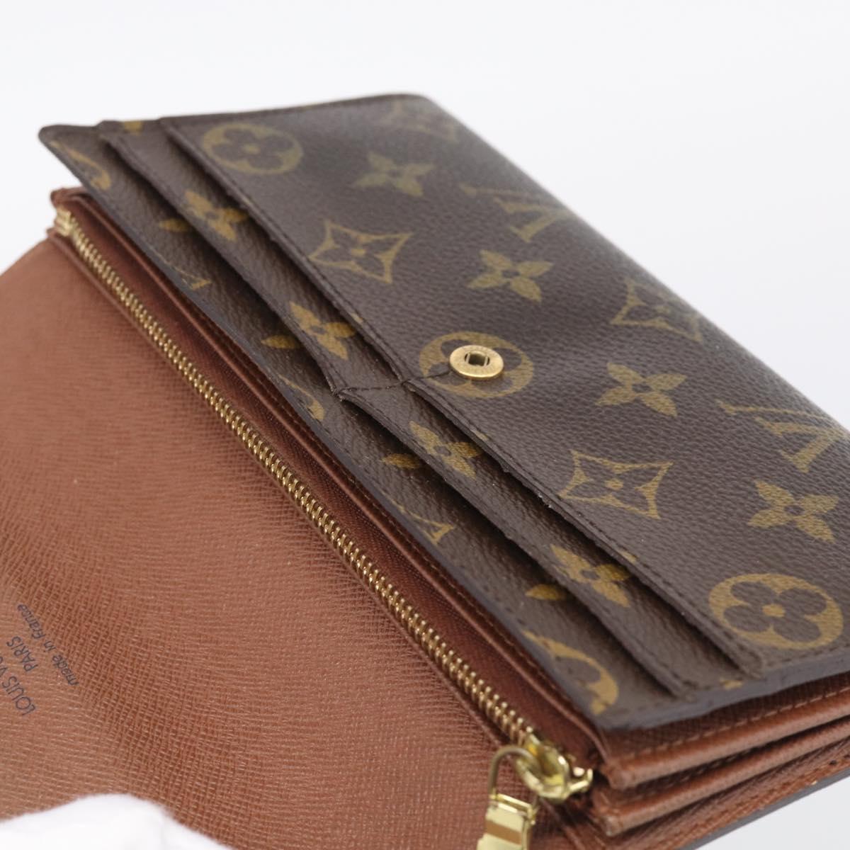 LOUIS VUITTON Monogram Portefeuille Sarah Long Wallet M61734 LV Auth 215535