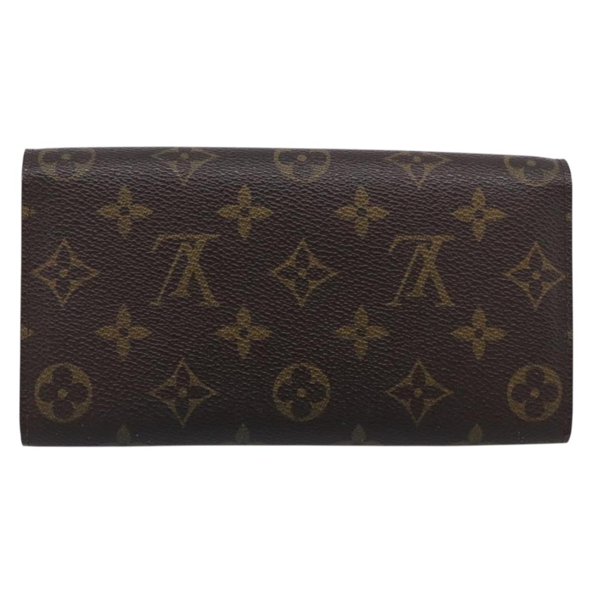 LOUIS VUITTON Monogram Portefeuille Sarah Long Wallet M61734 LV Auth 215535