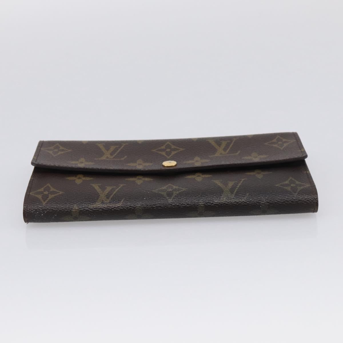 LOUIS VUITTON Monogram Portefeuille Sarah Long Wallet M61734 LV Auth 215535
