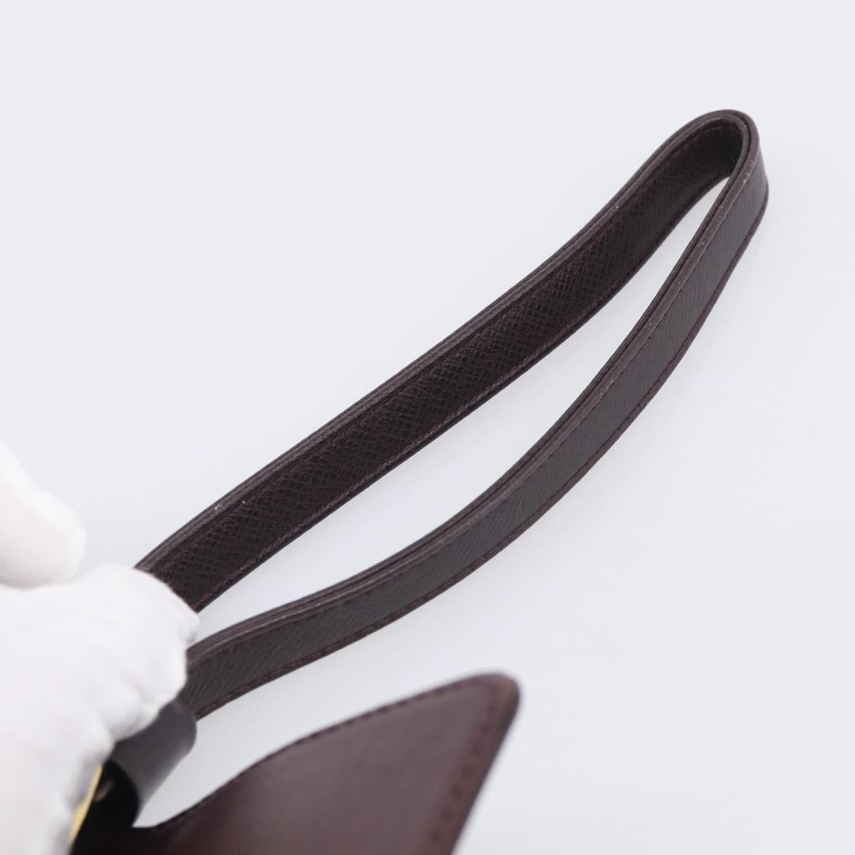 LOUIS VUITTON Taiga Leather Selenga Clutch Bag Acajou M30786 LV Auth 215544A