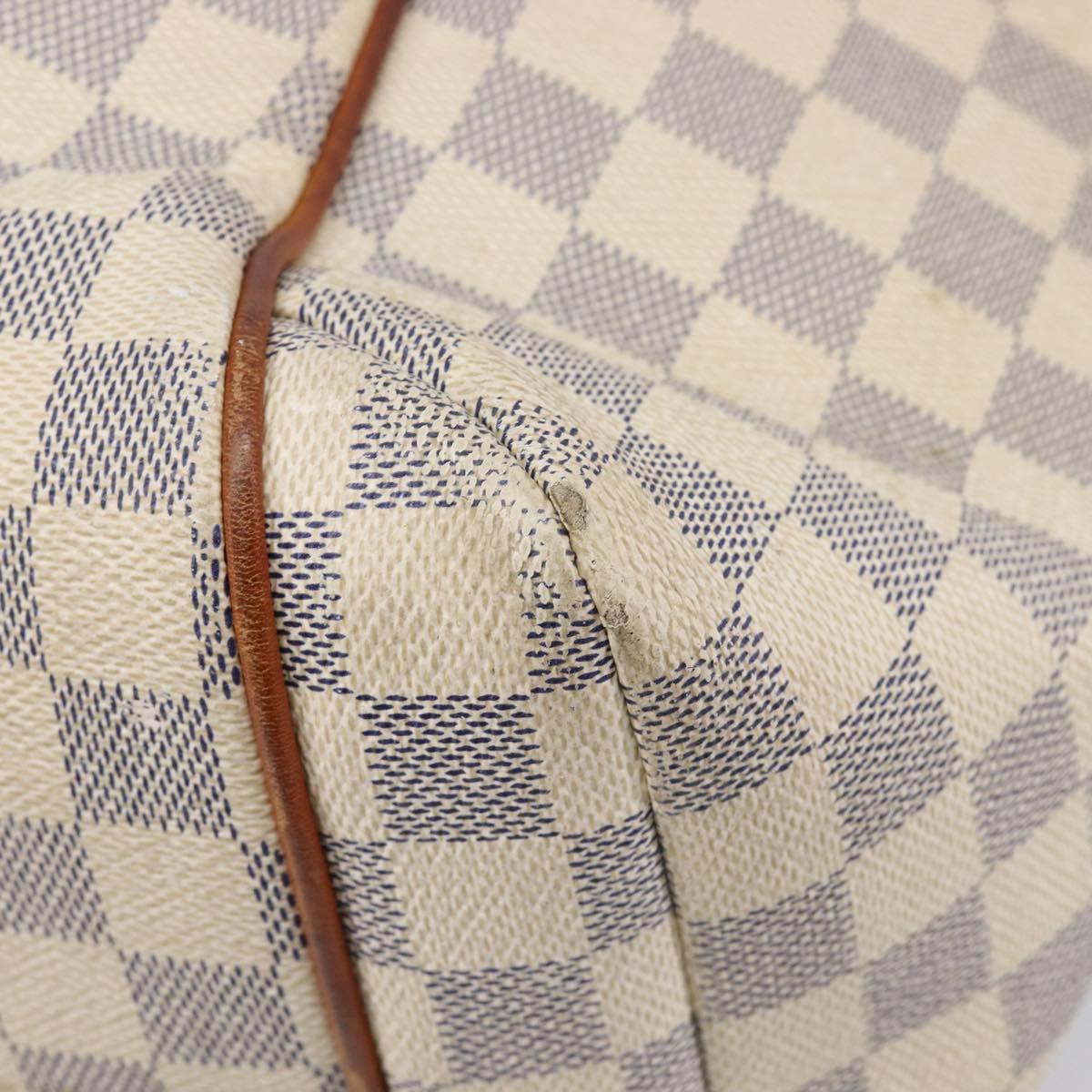 LOUIS VUITTON Damier Azur Totally MM Tote Bag N51262 LV Auth 215548