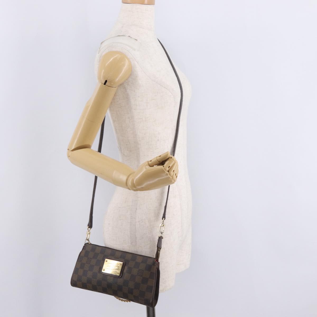 LOUIS VUITTON Damier Ebene Sophie Shoulder Bag N51135 LV Auth 215550