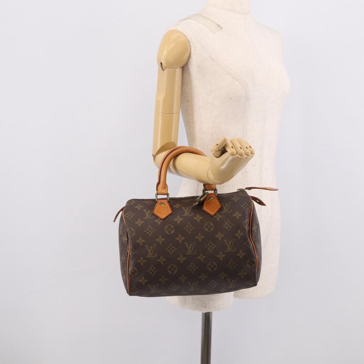 LOUIS VUITTON Monogram Speedy 25 Hand Bag M41528 LV Auth 215561V