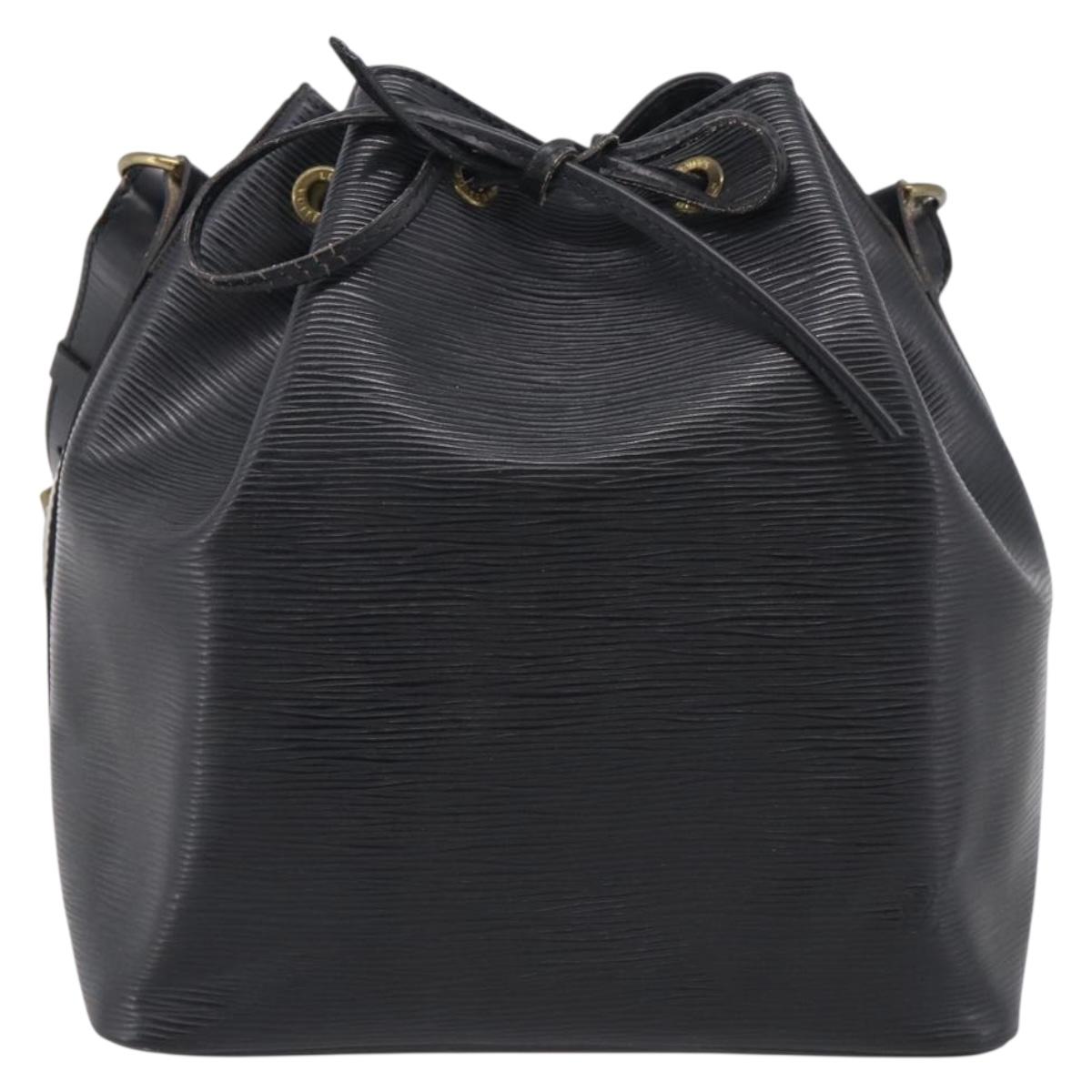 LOUIS VUITTON Epi Petit Noe Shoulder Bag Black M44102 LV Auth 215577V