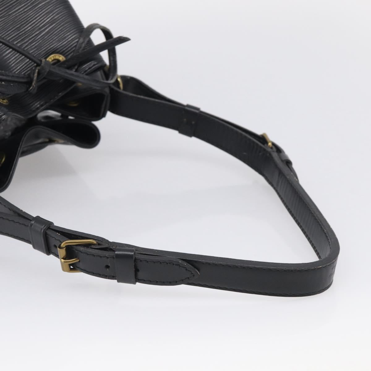 LOUIS VUITTON Epi Petit Noe Shoulder Bag Black M44102 LV Auth 215577V