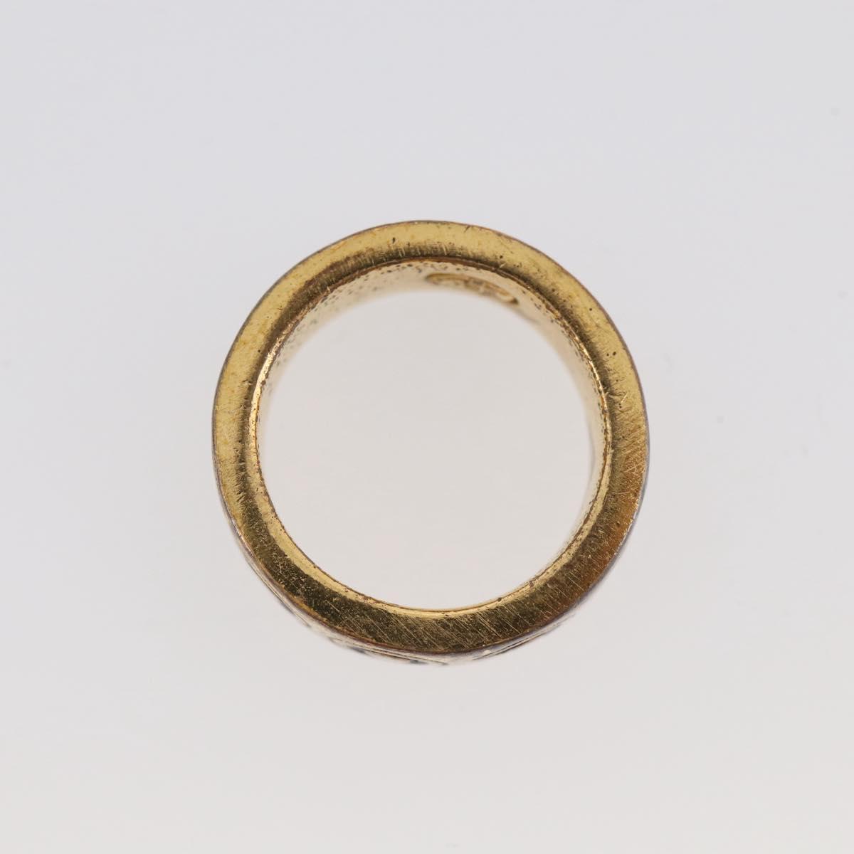 CHANEL Ring Metal Gold Tone #13(JP Size) CC Auth 215585