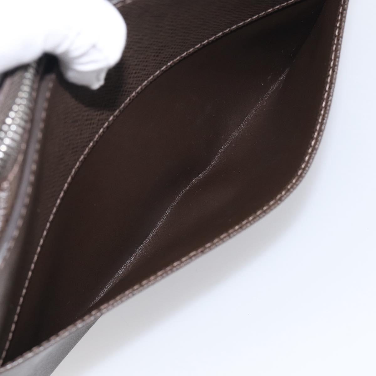 LOUIS VUITTON Taiga Baikal Clutch Bag Grizzly M30188 LV Auth 215592A