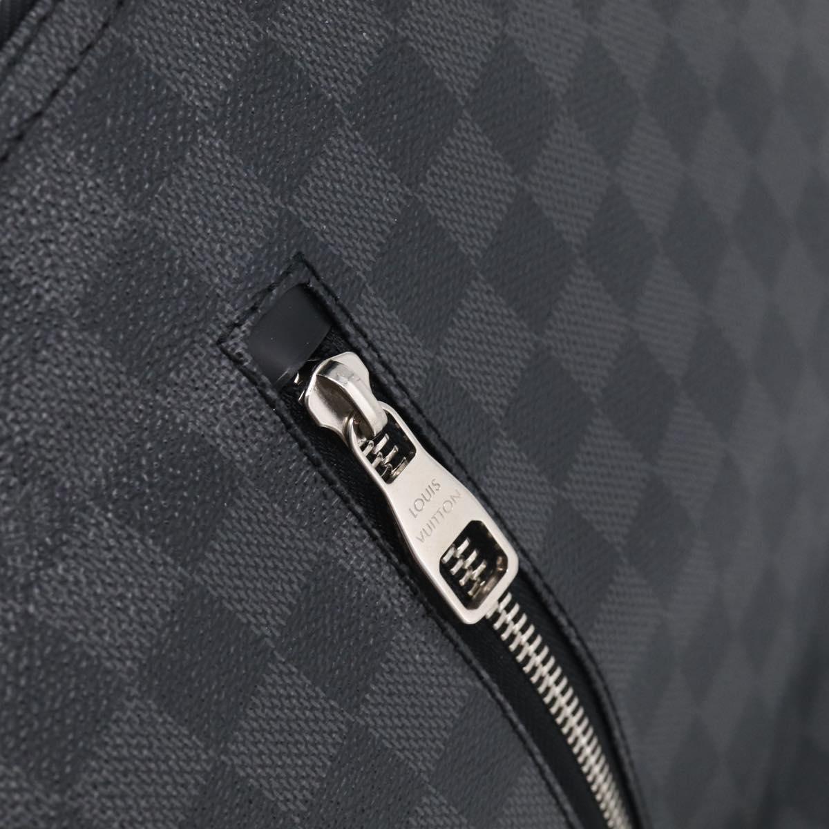 LOUIS VUITTON Damier Graphite Mick GM Shoulder Bag N41105 LV Auth 215595V