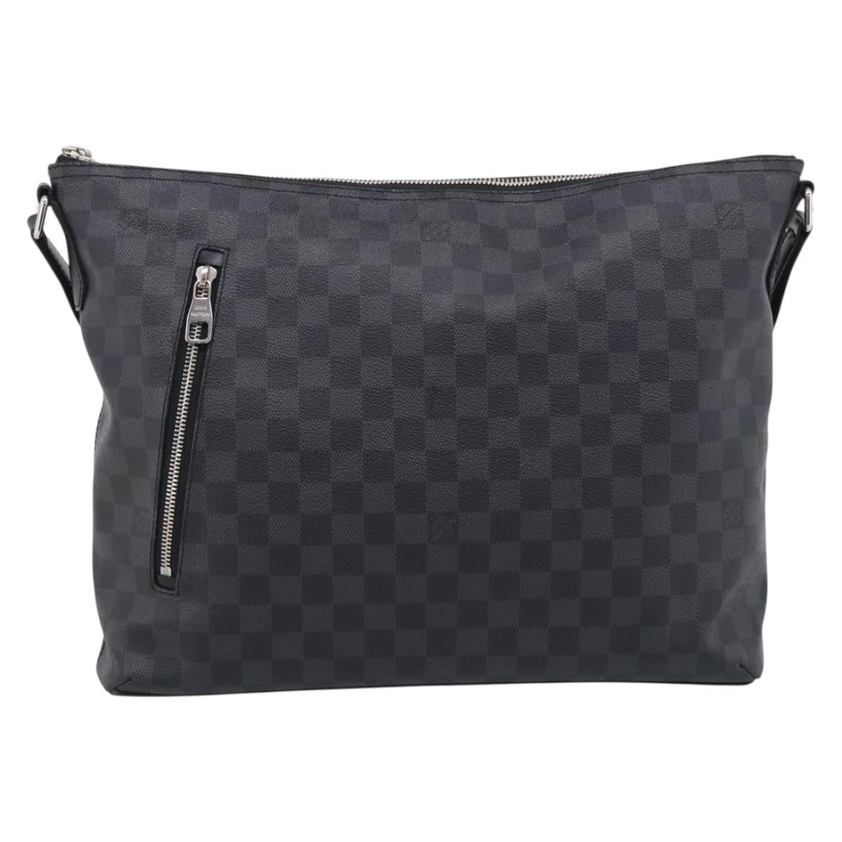 LOUIS VUITTON Damier Graphite Mick GM Shoulder Bag N41105 LV Auth 215595V