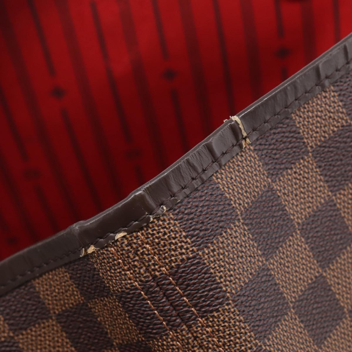 LOUIS VUITTON Damier Ebene Neverfull GM Tote Bag N51106 LV Auth 215600V