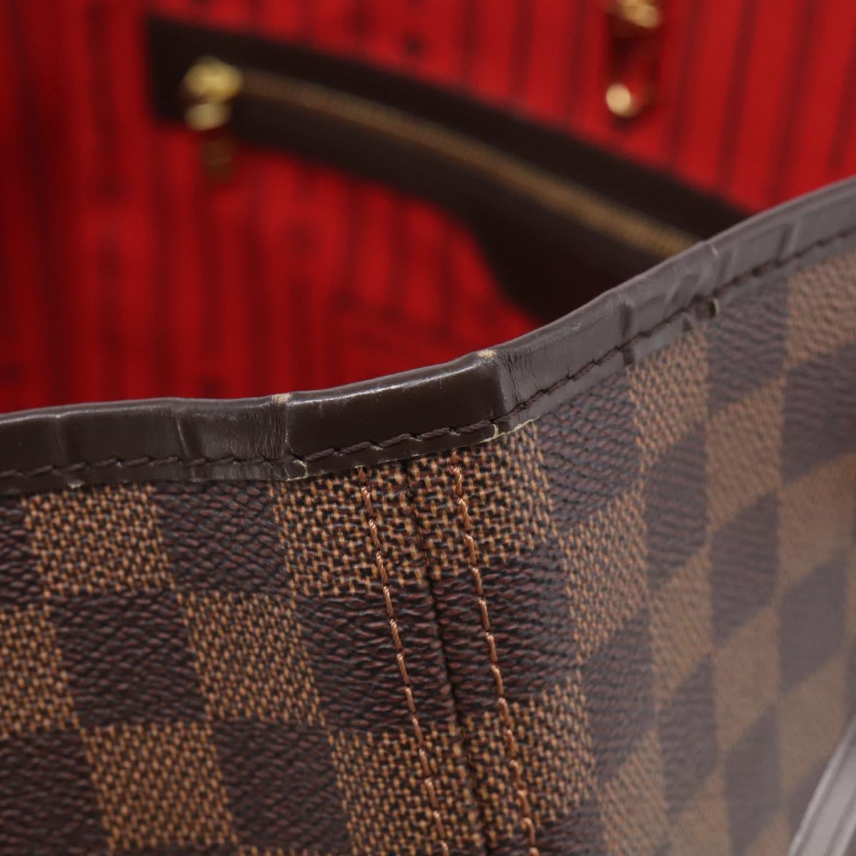 LOUIS VUITTON Damier Ebene Neverfull GM Tote Bag N51106 LV Auth 215600V