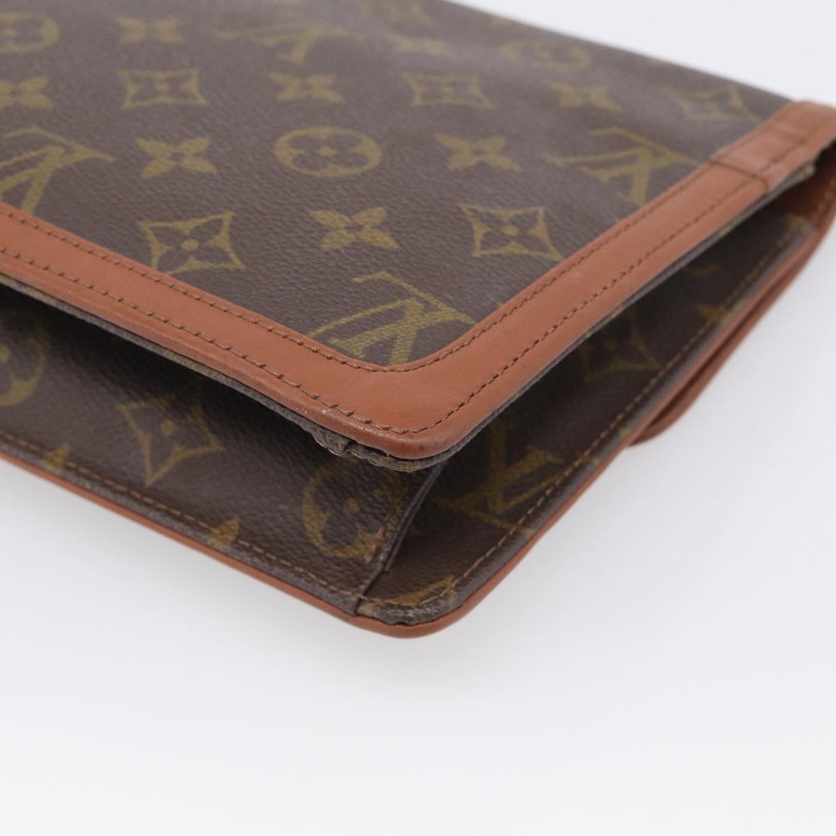 LOUIS VUITTON Monogram Pochette Dam GM Clutch Bag M51810 LV Auth 215606