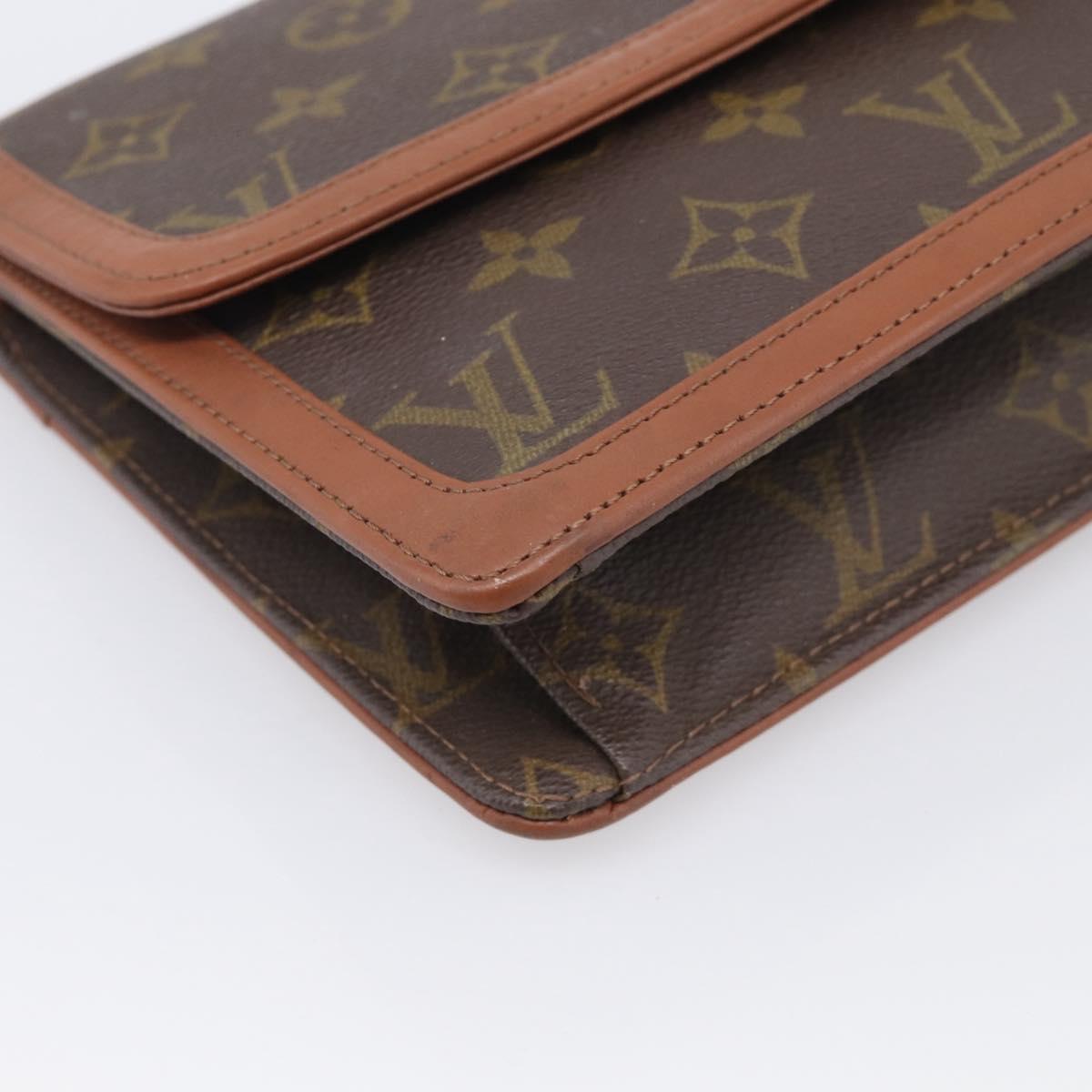 LOUIS VUITTON Monogram Pochette Dam GM Clutch Bag M51810 LV Auth 215606