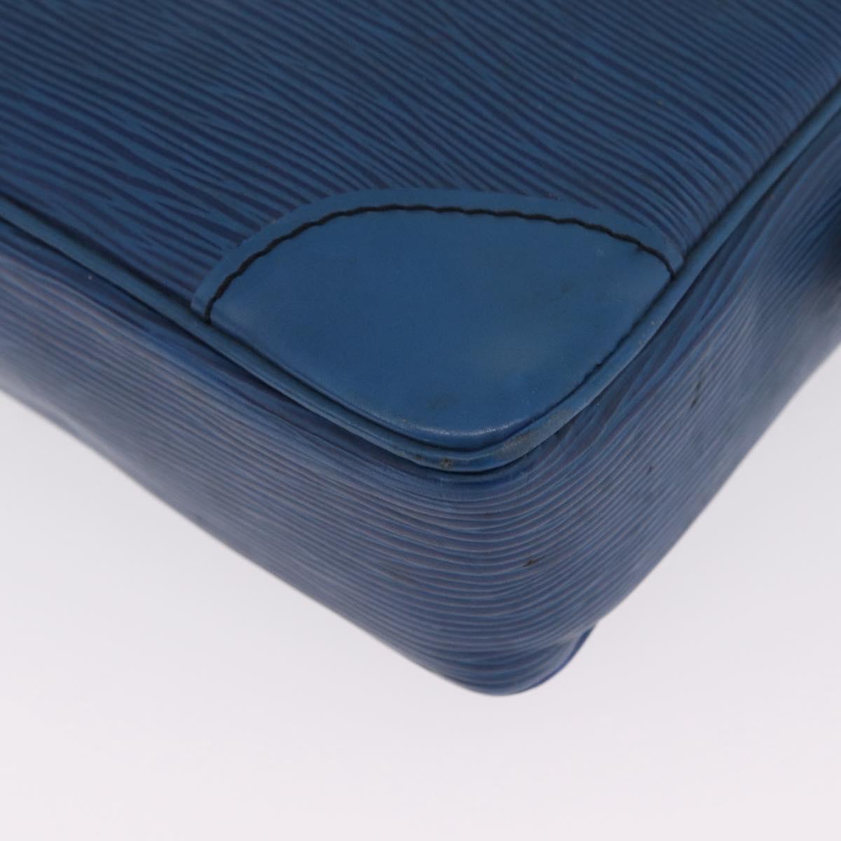 LOUIS VUITTON Epi Porte Documents Voyage Business Bag Blue M54475 LV Auth 215686