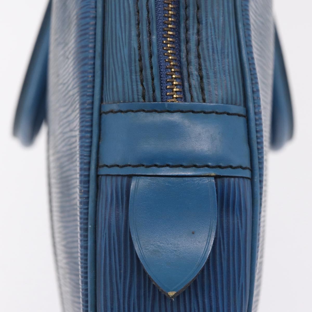 LOUIS VUITTON Epi Porte Documents Voyage Business Bag Blue M54475 LV Auth 215686