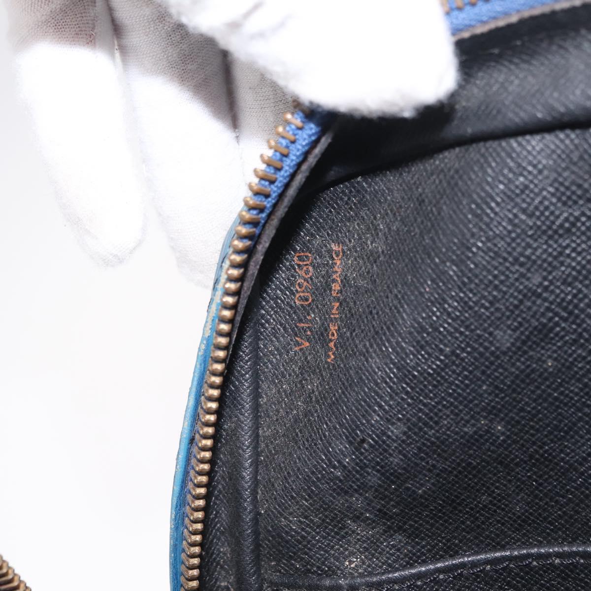 LOUIS VUITTON Epi Porte Documents Voyage Business Bag Blue M54475 LV Auth 215686