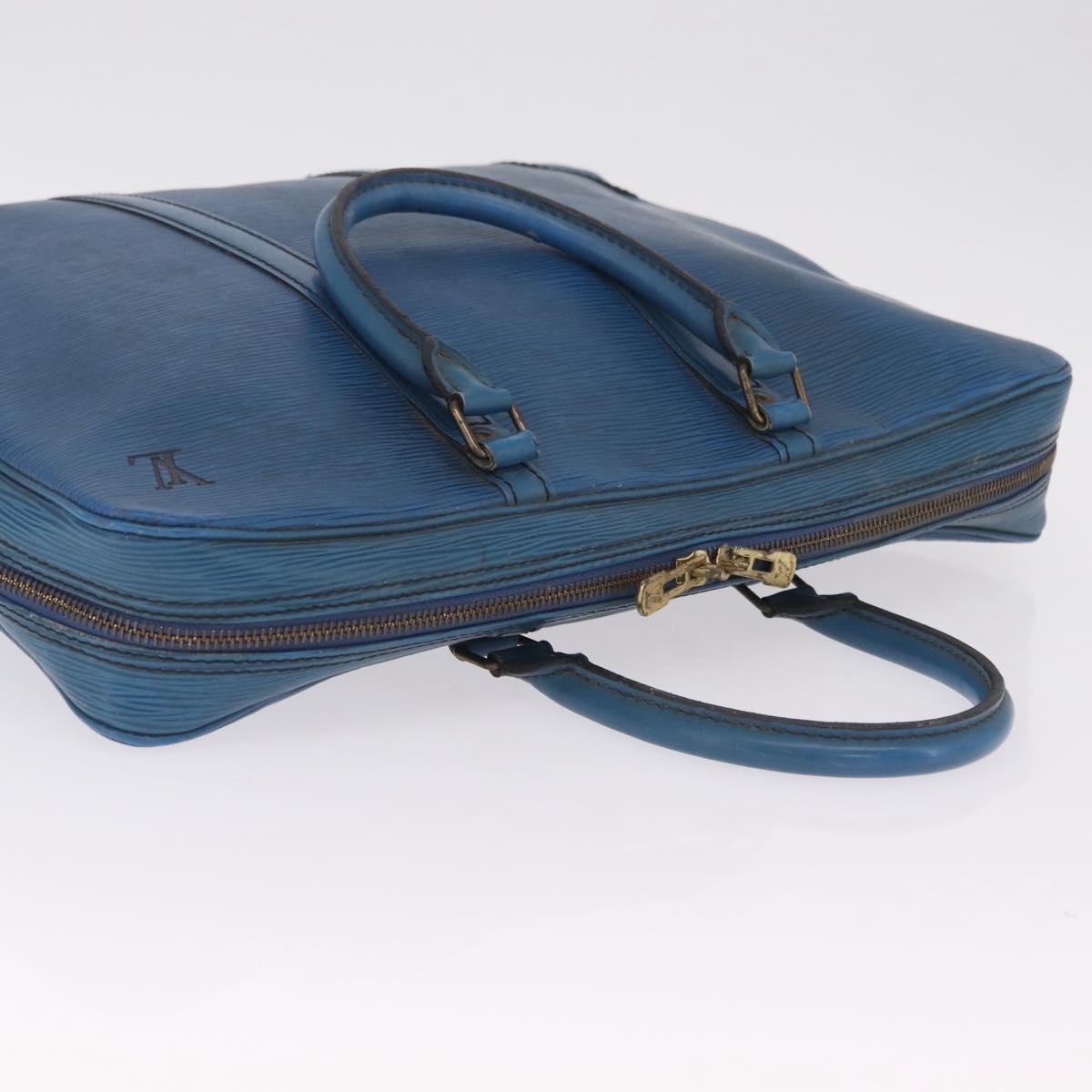 LOUIS VUITTON Epi Porte Documents Voyage Business Bag Blue M54475 LV Auth 215686