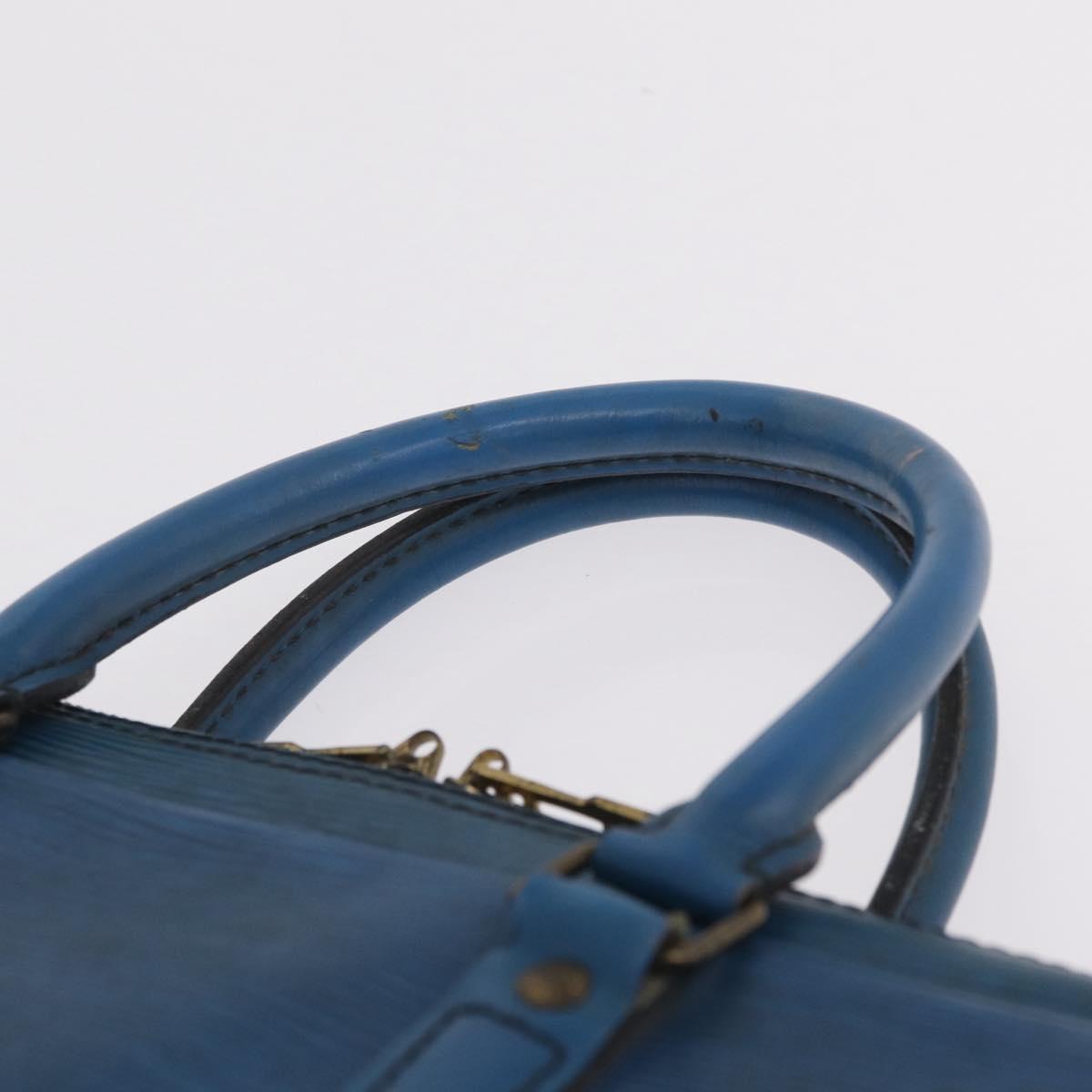 LOUIS VUITTON Epi Porte Documents Voyage Business Bag Blue M54475 LV Auth 215686