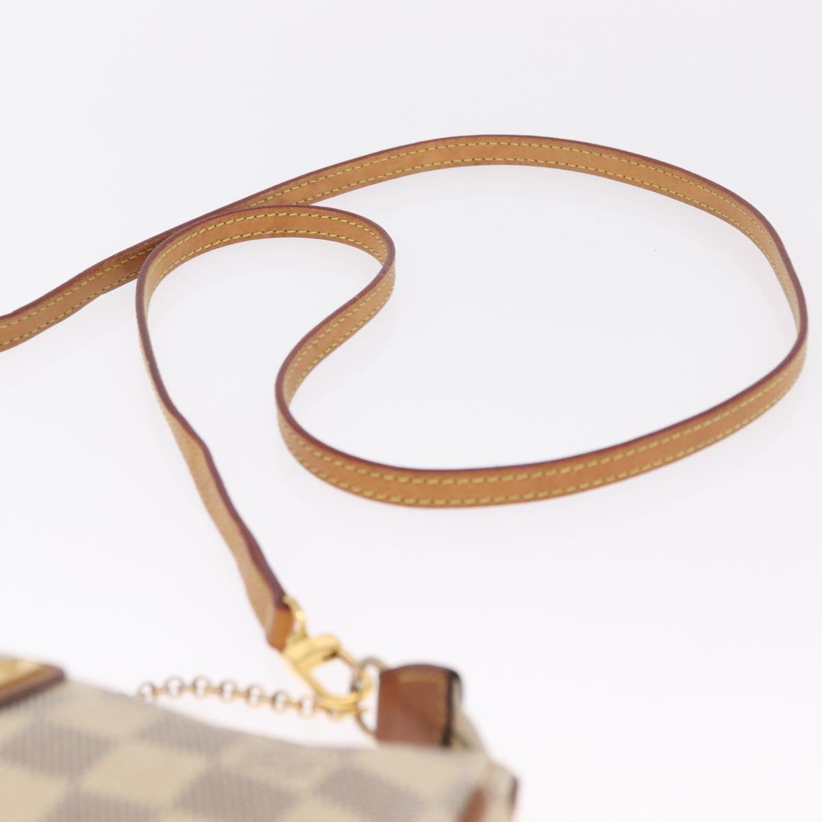 LOUIS VUITTON Damier Azur Eva Shoulder Bag N55214 LV Auth 215689A