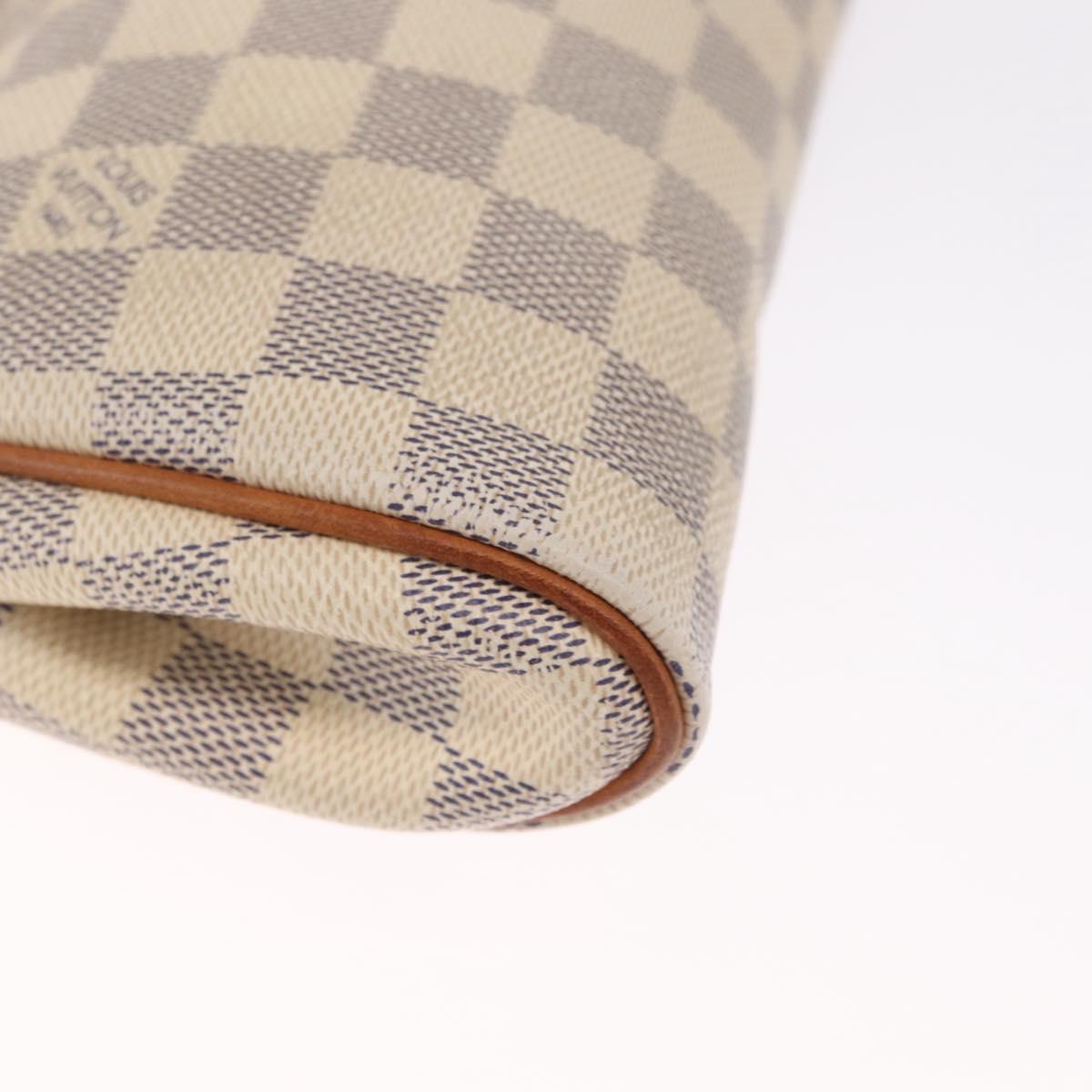 LOUIS VUITTON Damier Azur Eva Shoulder Bag N55214 LV Auth 215689A