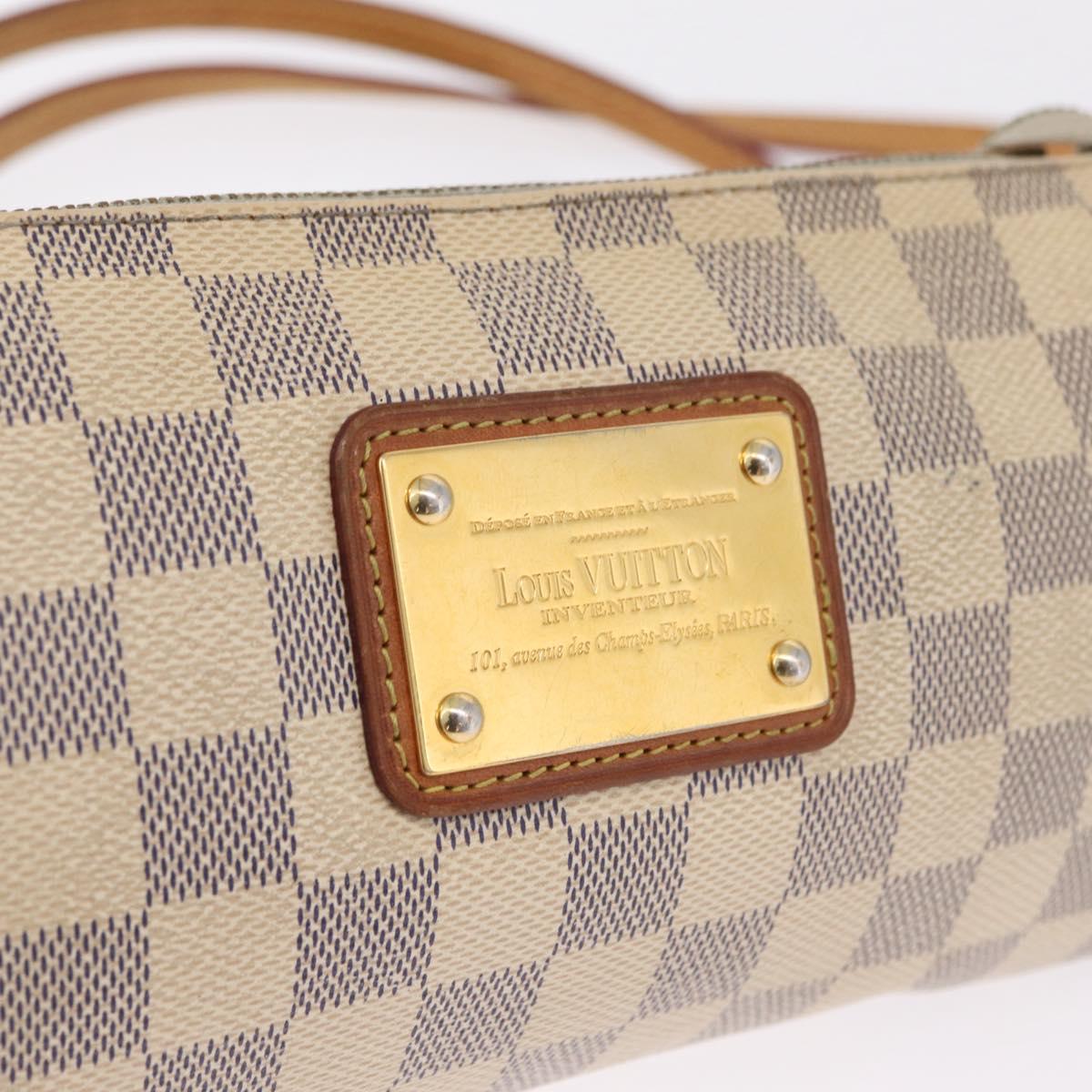 LOUIS VUITTON Damier Azur Eva Shoulder Bag N55214 LV Auth 215689A