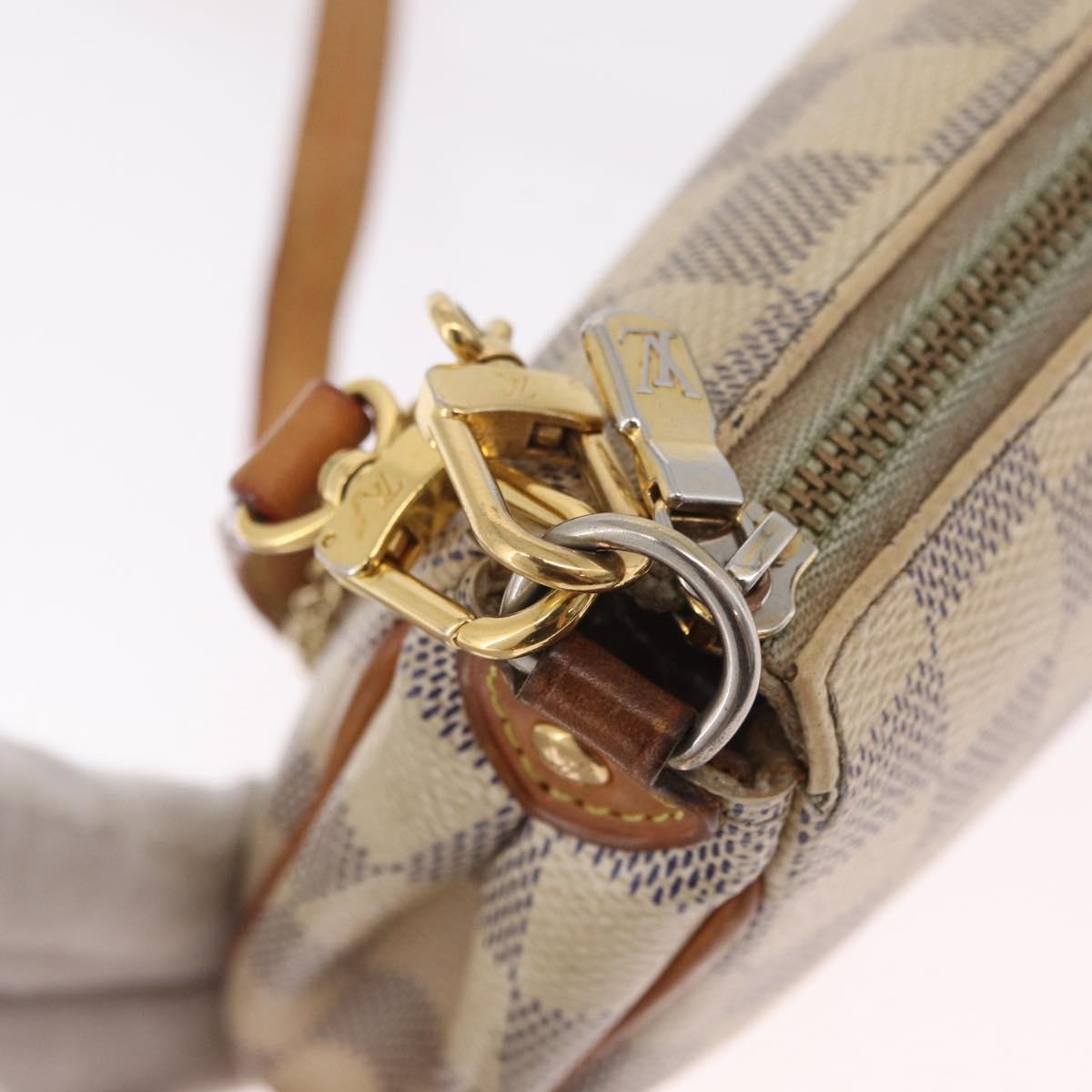 LOUIS VUITTON Damier Azur Eva Shoulder Bag N55214 LV Auth 215689A