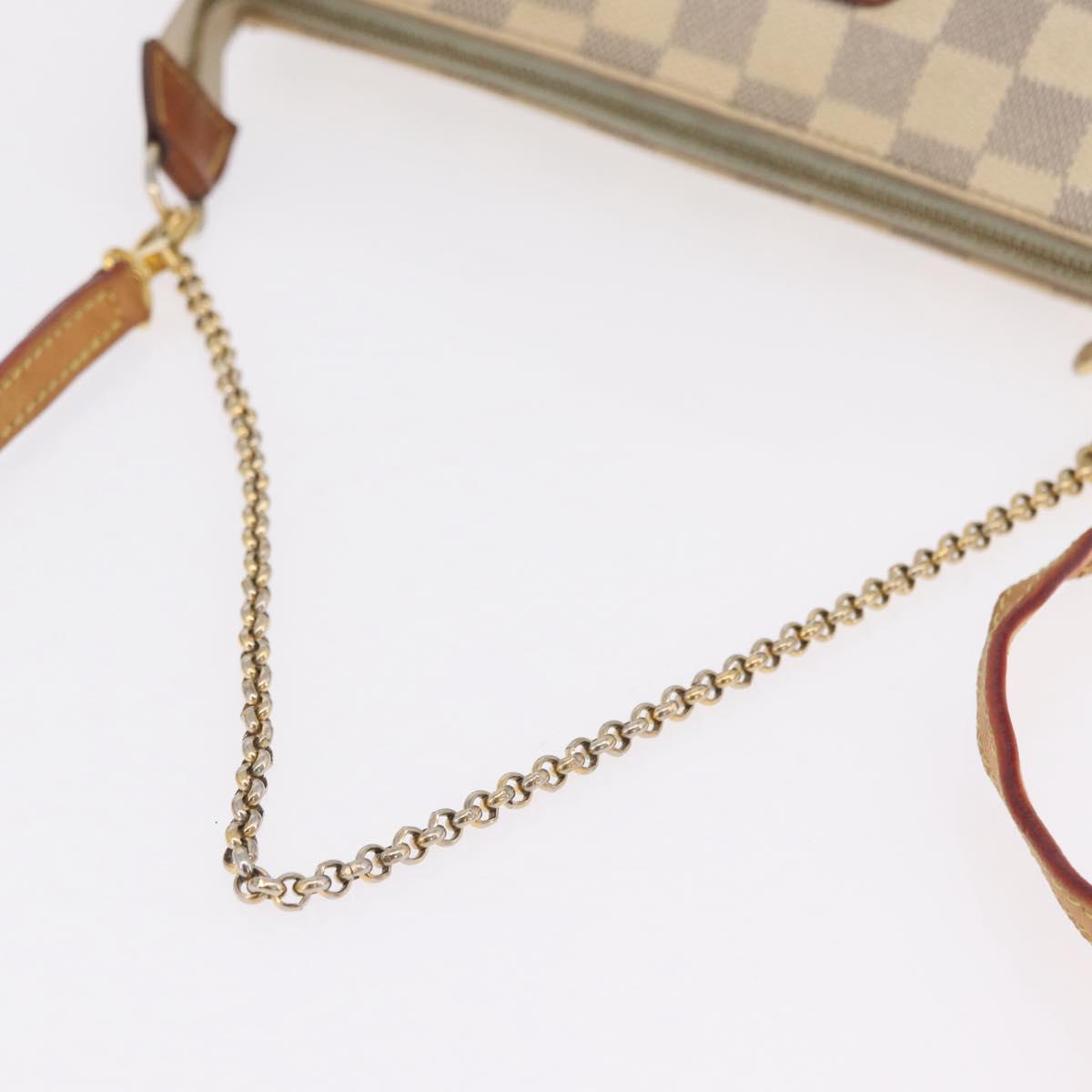 LOUIS VUITTON Damier Azur Eva Shoulder Bag N55214 LV Auth 215689A