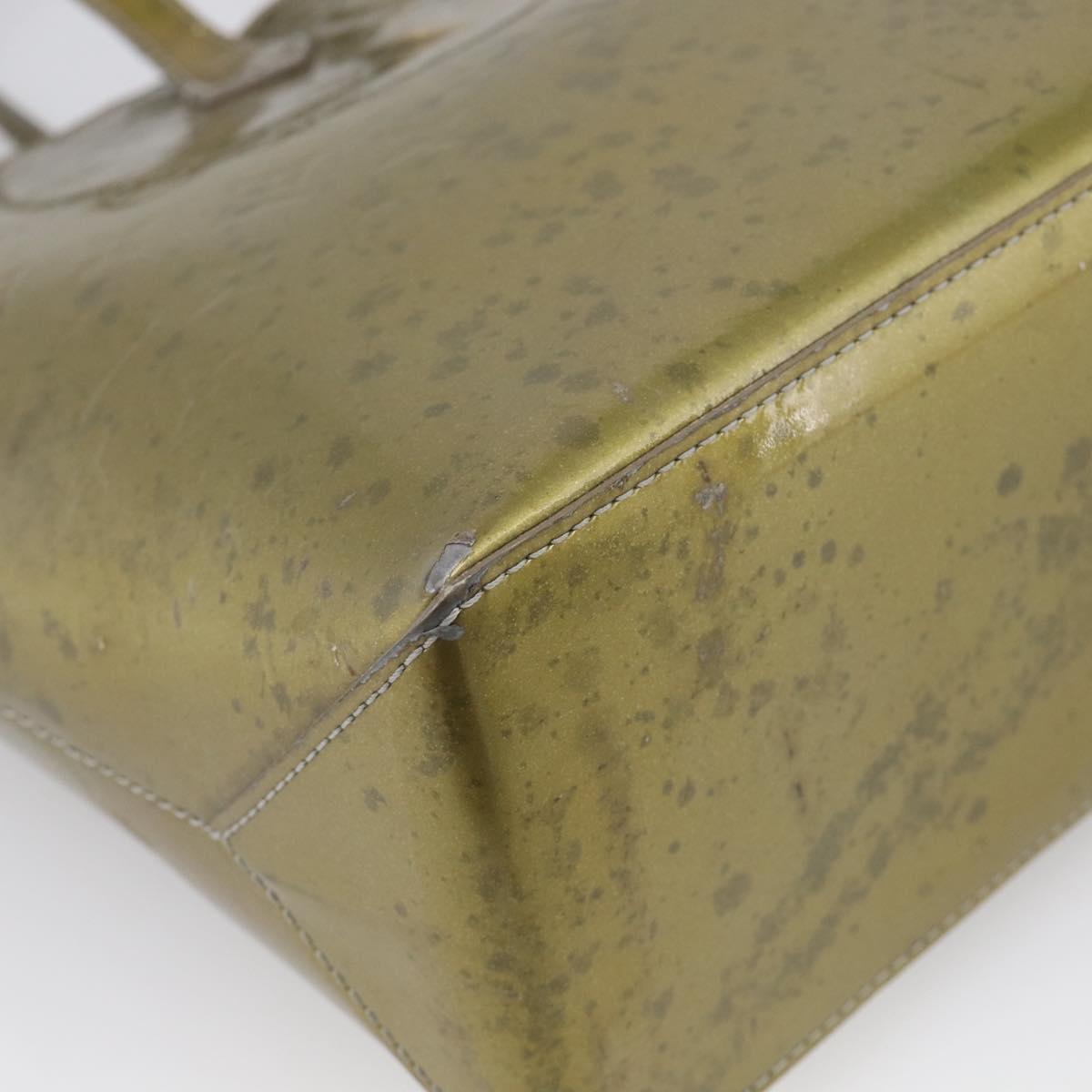 LOUIS VUITTON Monogram Vernis Wilshire GM Tote Bag Gris Art Deco LV Auth 215698