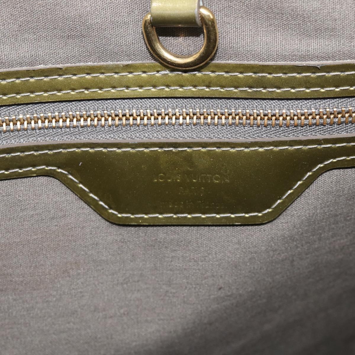 LOUIS VUITTON Monogram Vernis Wilshire GM Tote Bag Gris Art Deco LV Auth 215698