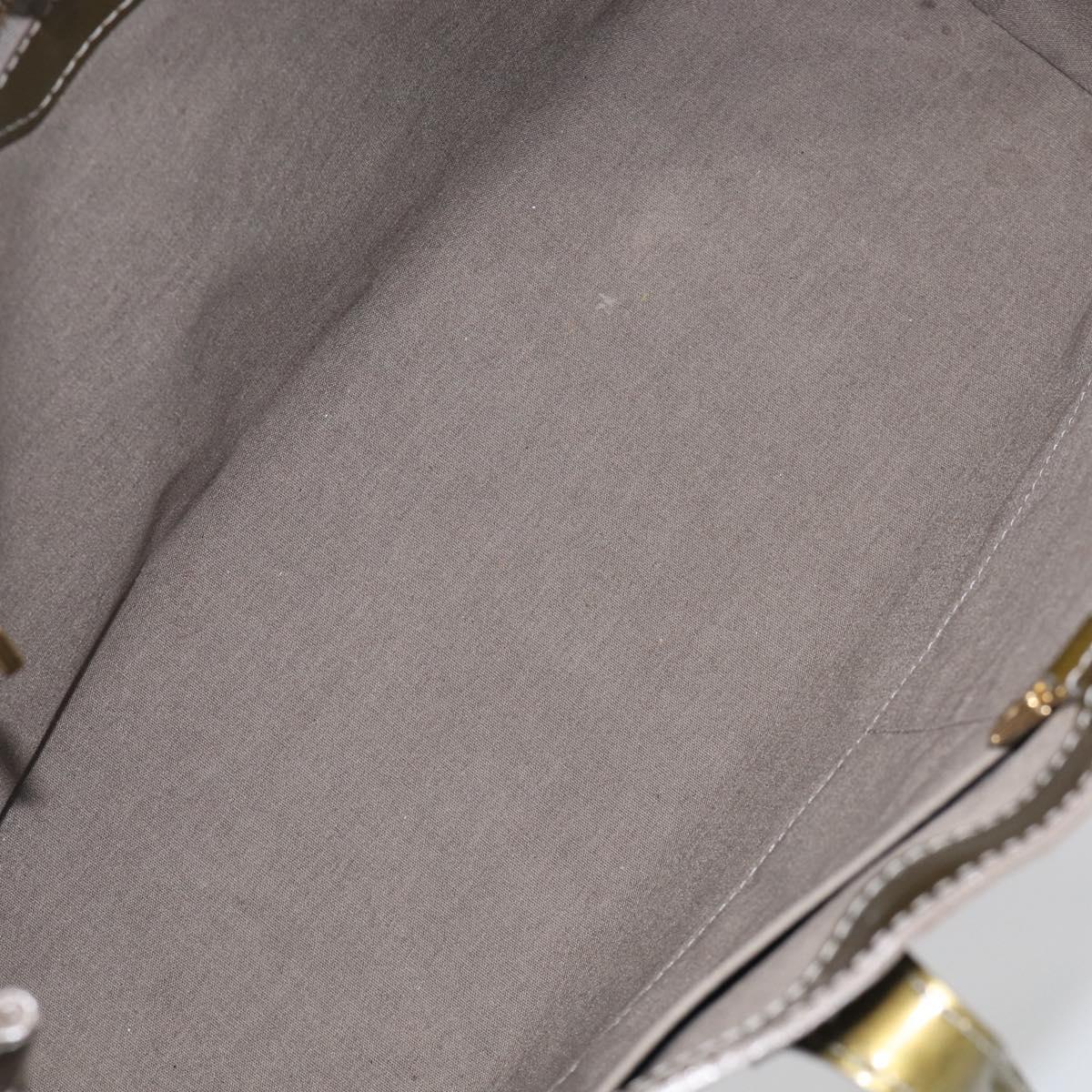 LOUIS VUITTON Monogram Vernis Wilshire GM Tote Bag Gris Art Deco LV Auth 215698