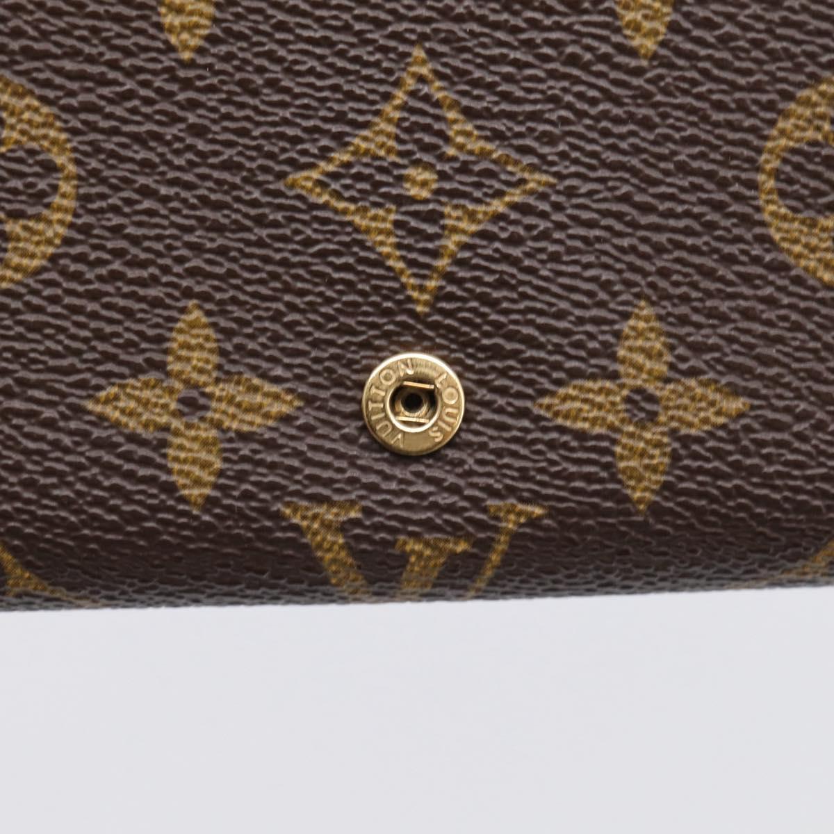 LOUIS VUITTON Monogram Porte Monnaie Billets Tresor Wallet M61730 LV Auth 215712