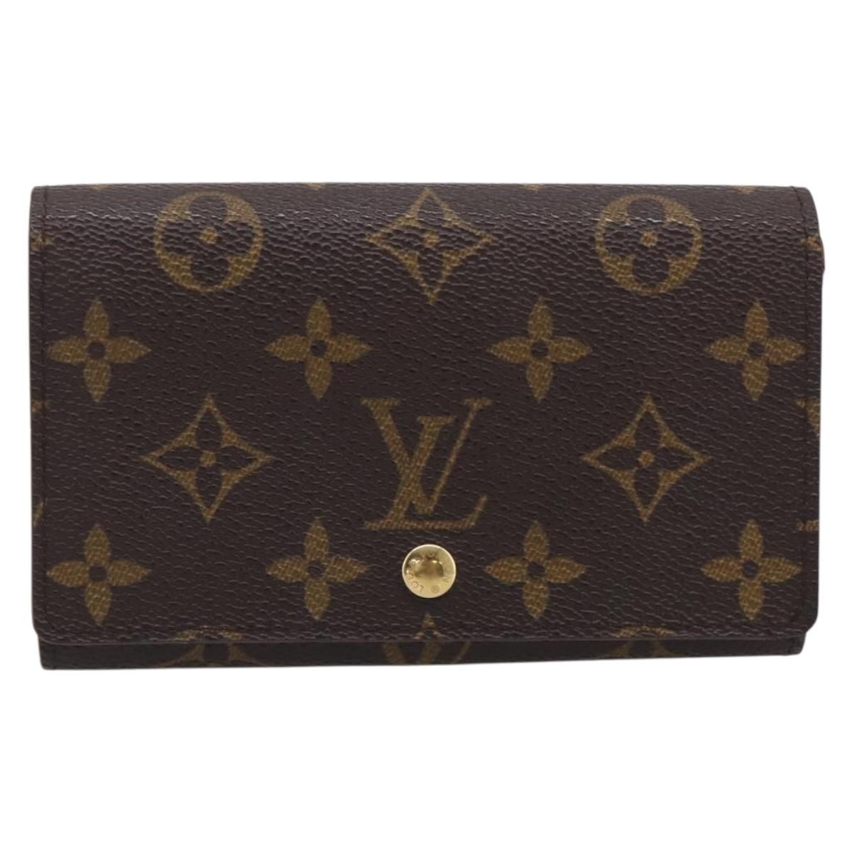 LOUIS VUITTON Monogram Porte Monnaie Billets Tresor Wallet M61730 LV Auth 215712