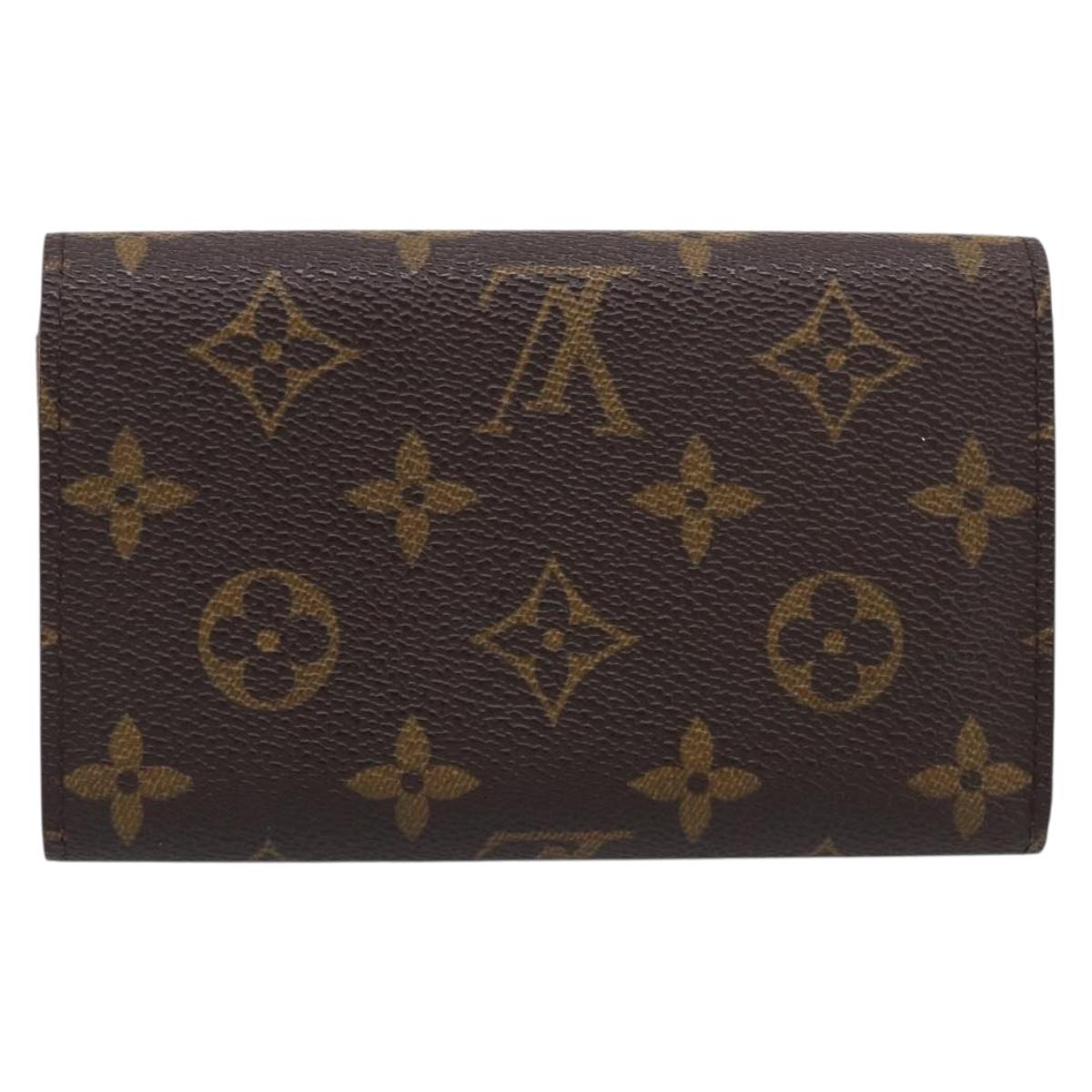 LOUIS VUITTON Monogram Porte Monnaie Billets Tresor Wallet M61730 LV Auth 215712