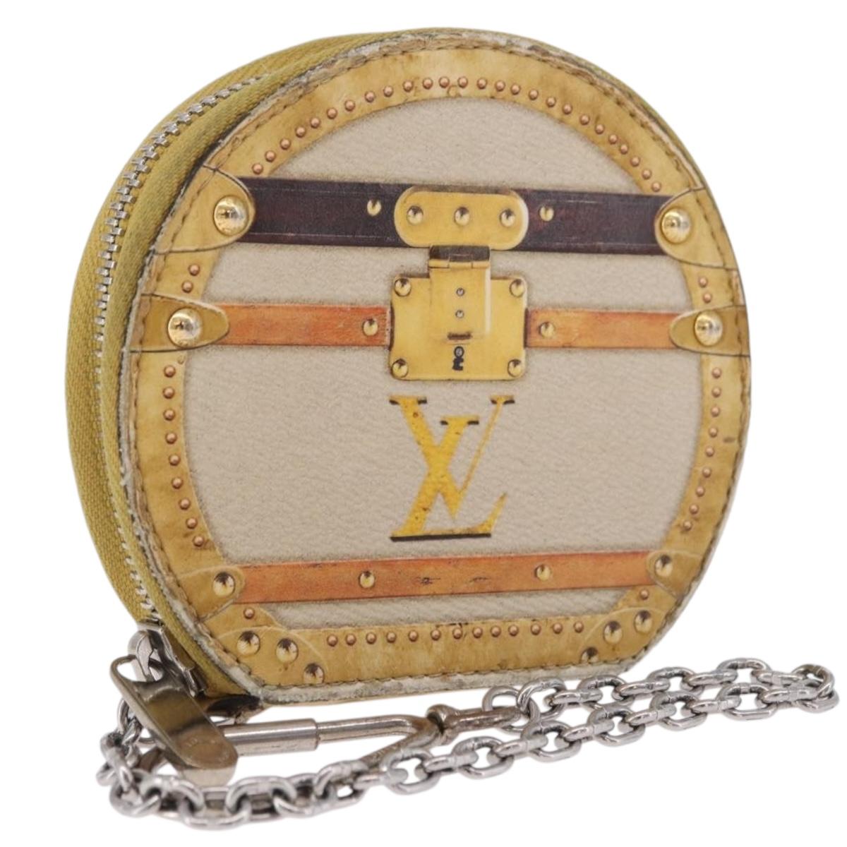 LOUIS VUITTON Transford Monogram Micro Boite Chapo Yellow M52747 LV Auth 215754