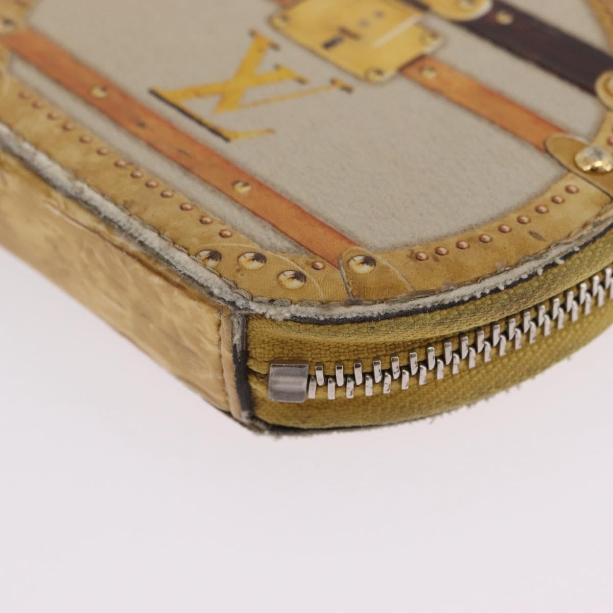 LOUIS VUITTON Transford Monogram Micro Boite Chapo Yellow M52747 LV Auth 215754