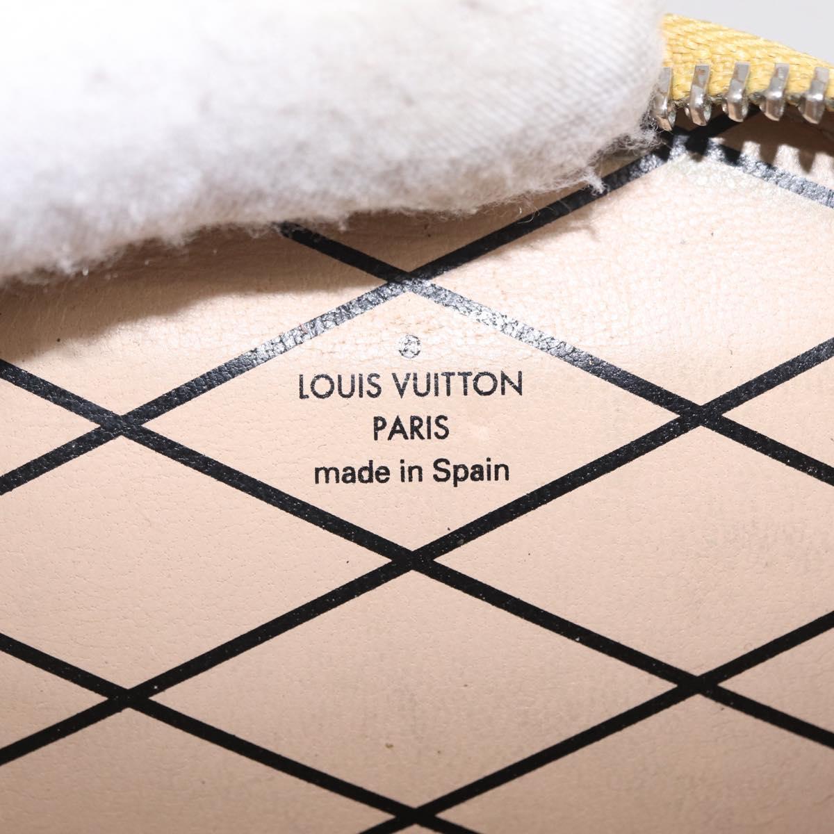 LOUIS VUITTON Transford Monogram Micro Boite Chapo Yellow M52747 LV Auth 215754