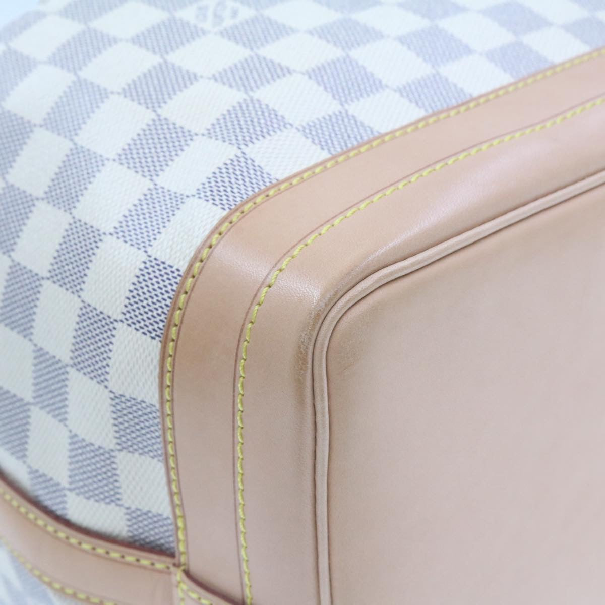 LOUIS VUITTON Damier Azur Noe Shoulder Bag N42222 LV Auth 21577SV