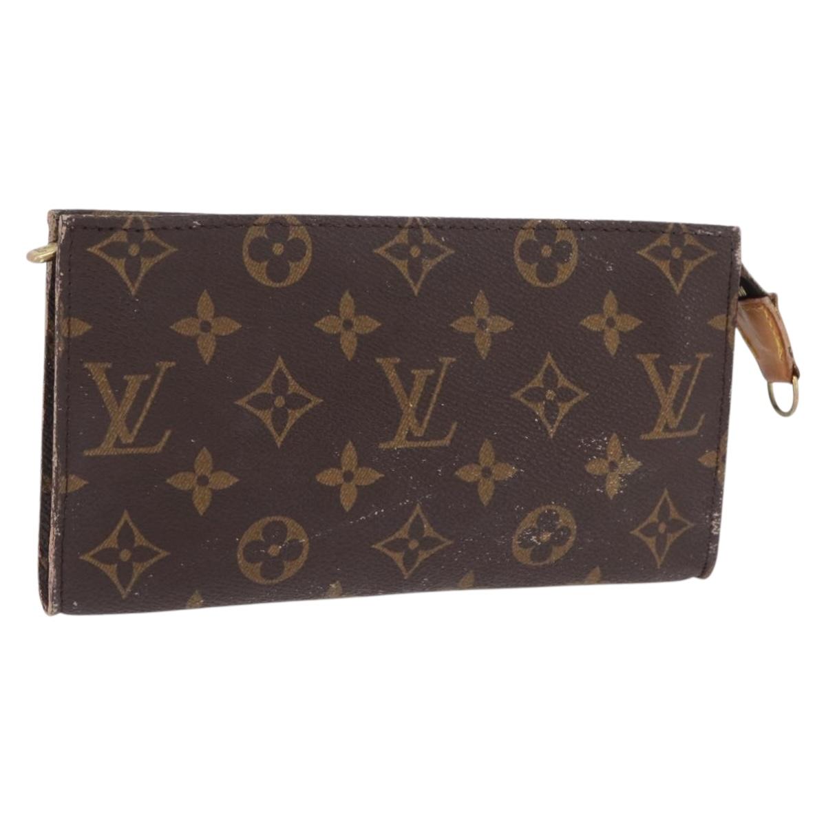 LOUIS VUITTON Monogram Bucket GM Accessory Pouch LV Auth 215814