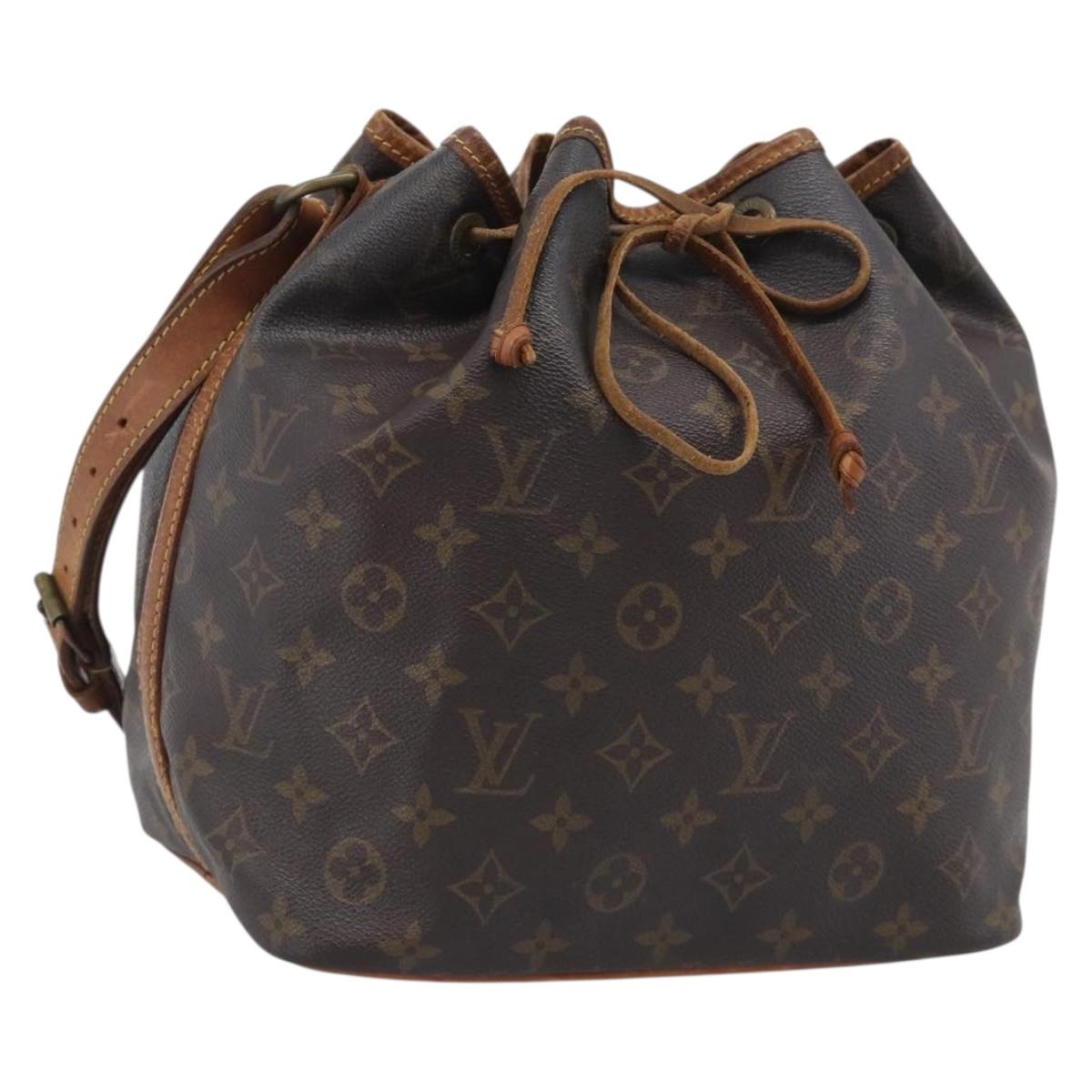 LOUIS VUITTON Monogram Petit Noe Shoulder Bag M42226 LV Auth 215822