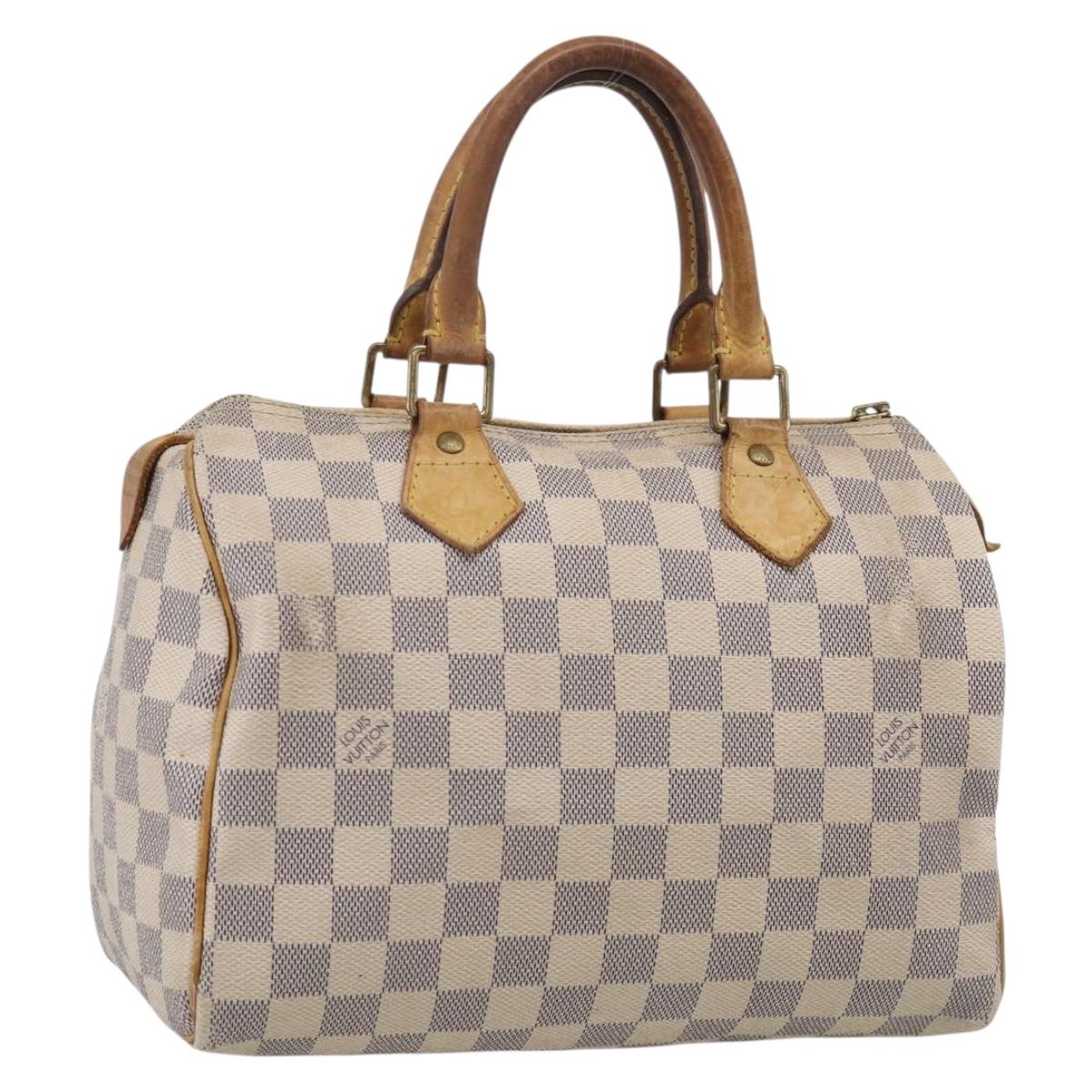 LOUIS VUITTON Damier Azur Speedy 25 Hand Bag N41534 LV Auth 216135