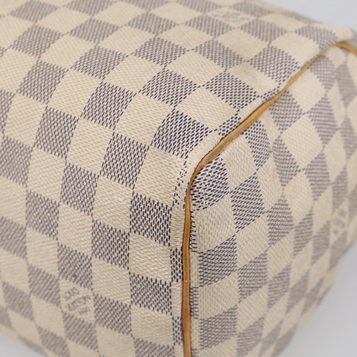 LOUIS VUITTON Damier Azur Speedy 25 Hand Bag N41534 LV Auth 216135