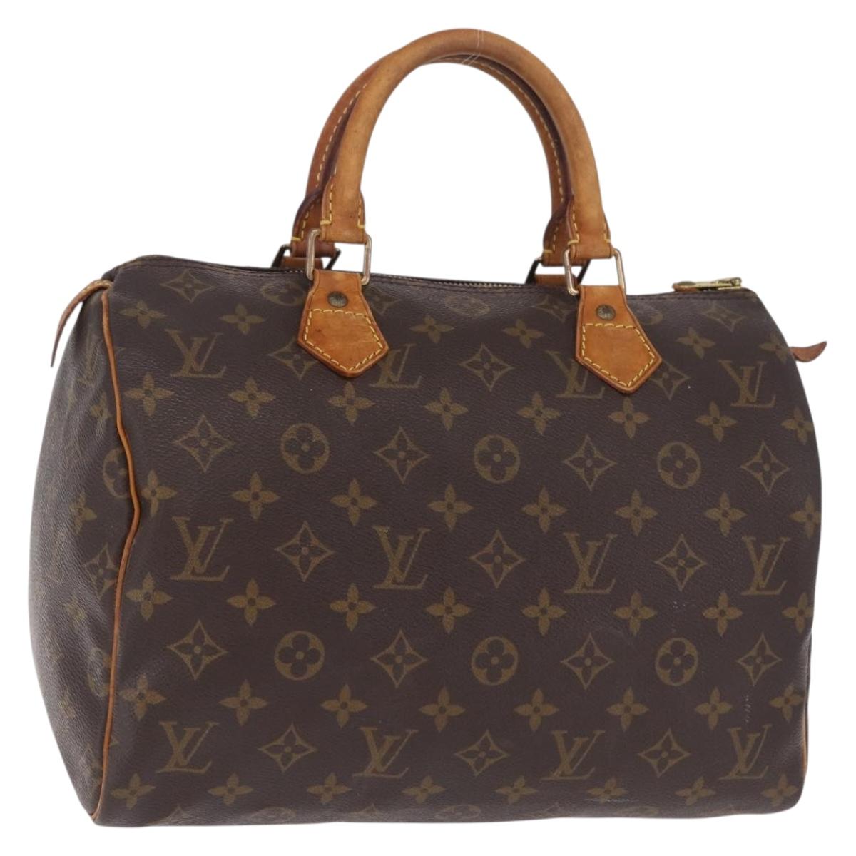 LOUIS VUITTON Monogram Speedy 30 Hand Bag M41526 LV Auth 216139