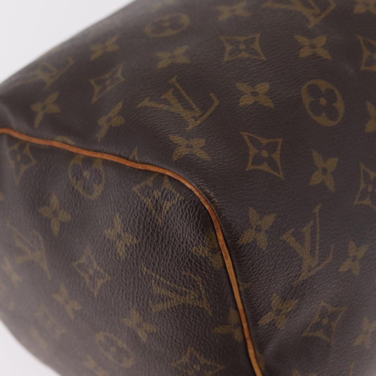LOUIS VUITTON Monogram Speedy 30 Hand Bag M41526 LV Auth 216139