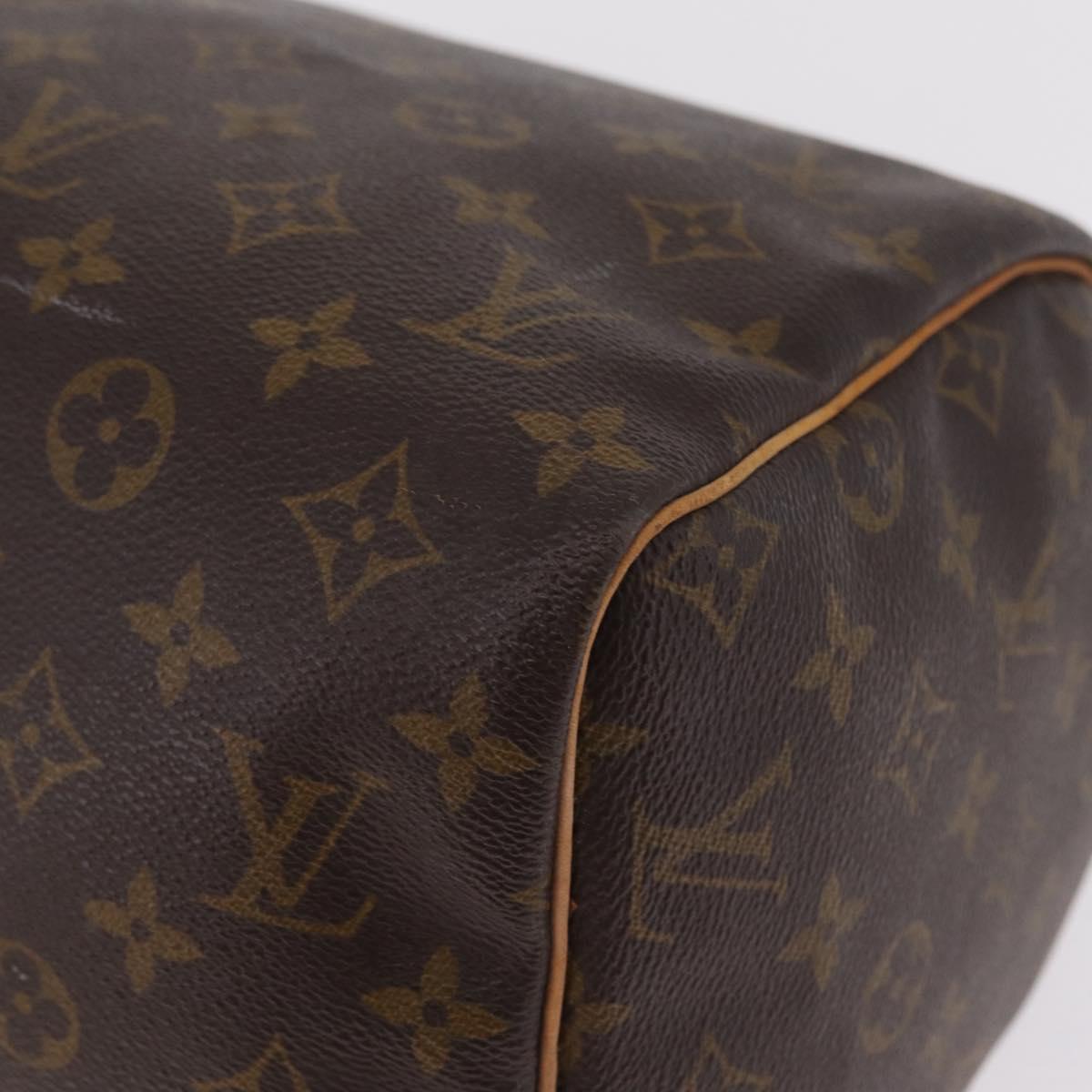 LOUIS VUITTON Monogram Speedy 30 Hand Bag M41526 LV Auth 216139