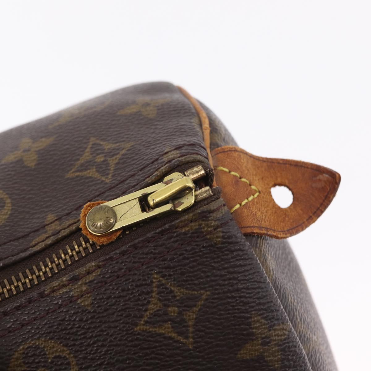 LOUIS VUITTON Monogram Speedy 30 Hand Bag M41526 LV Auth 216139
