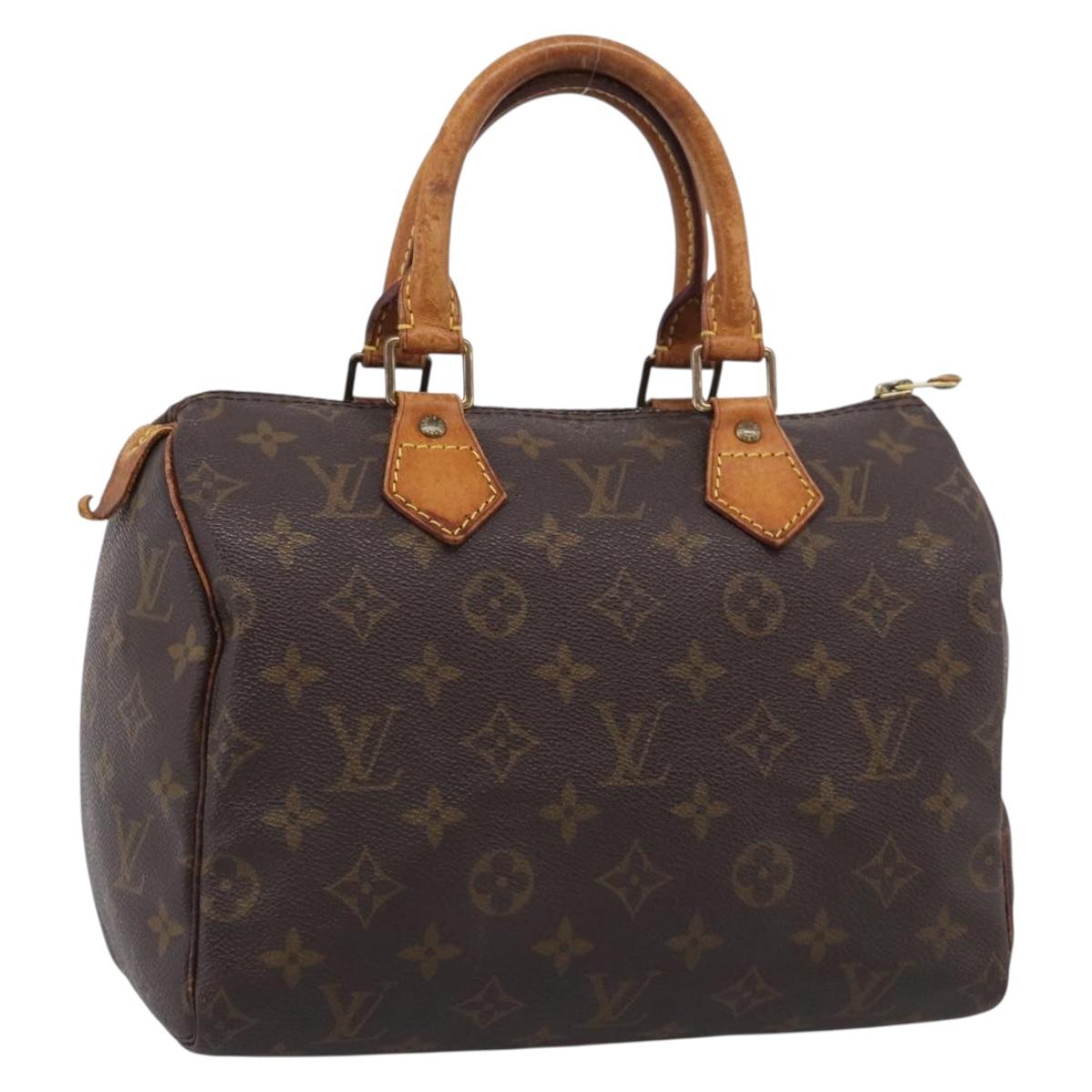 LOUIS VUITTON Monogram Speedy 25 Hand Bag M41528 LV Auth 216140